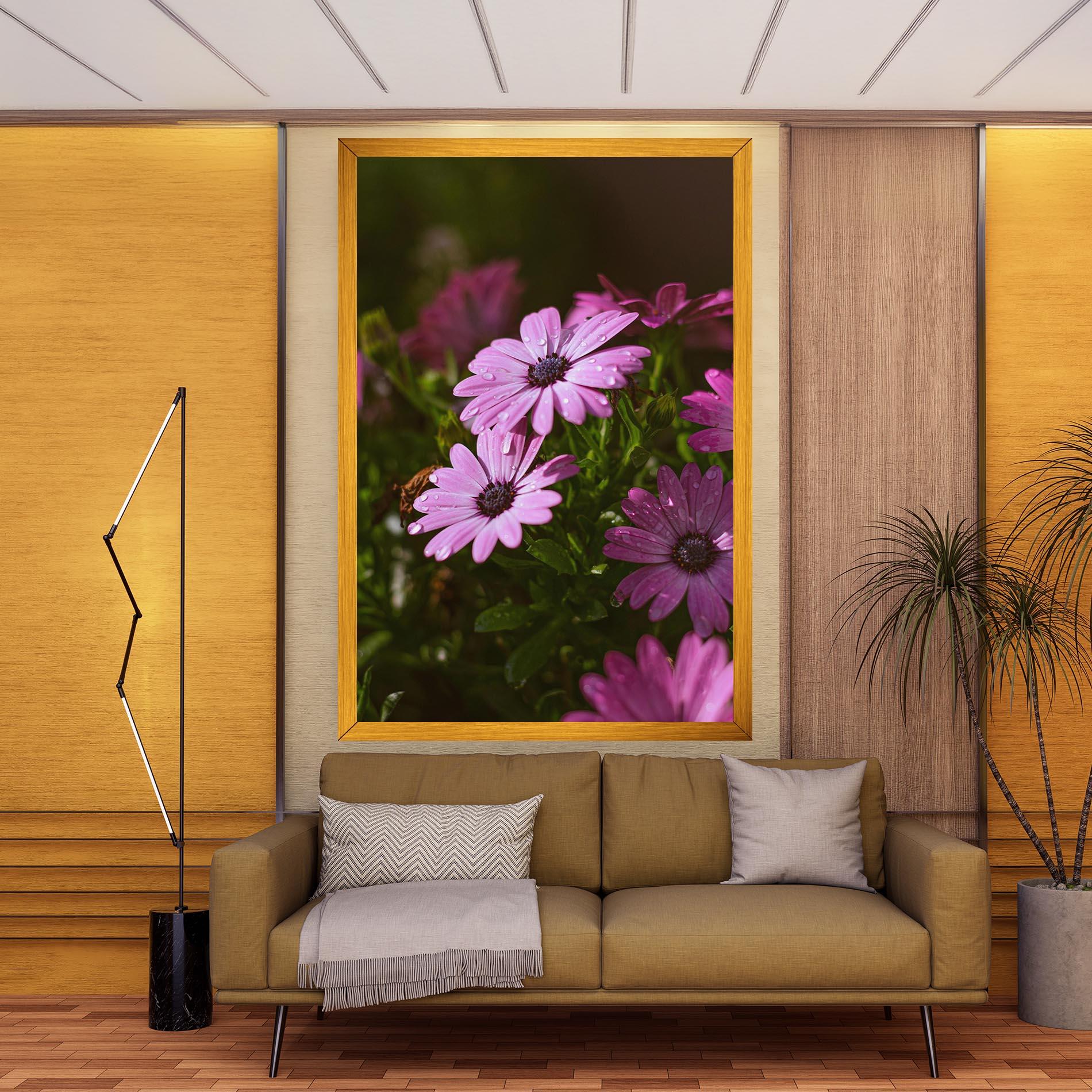 Leinwandbild Purple Daisy mockup 9