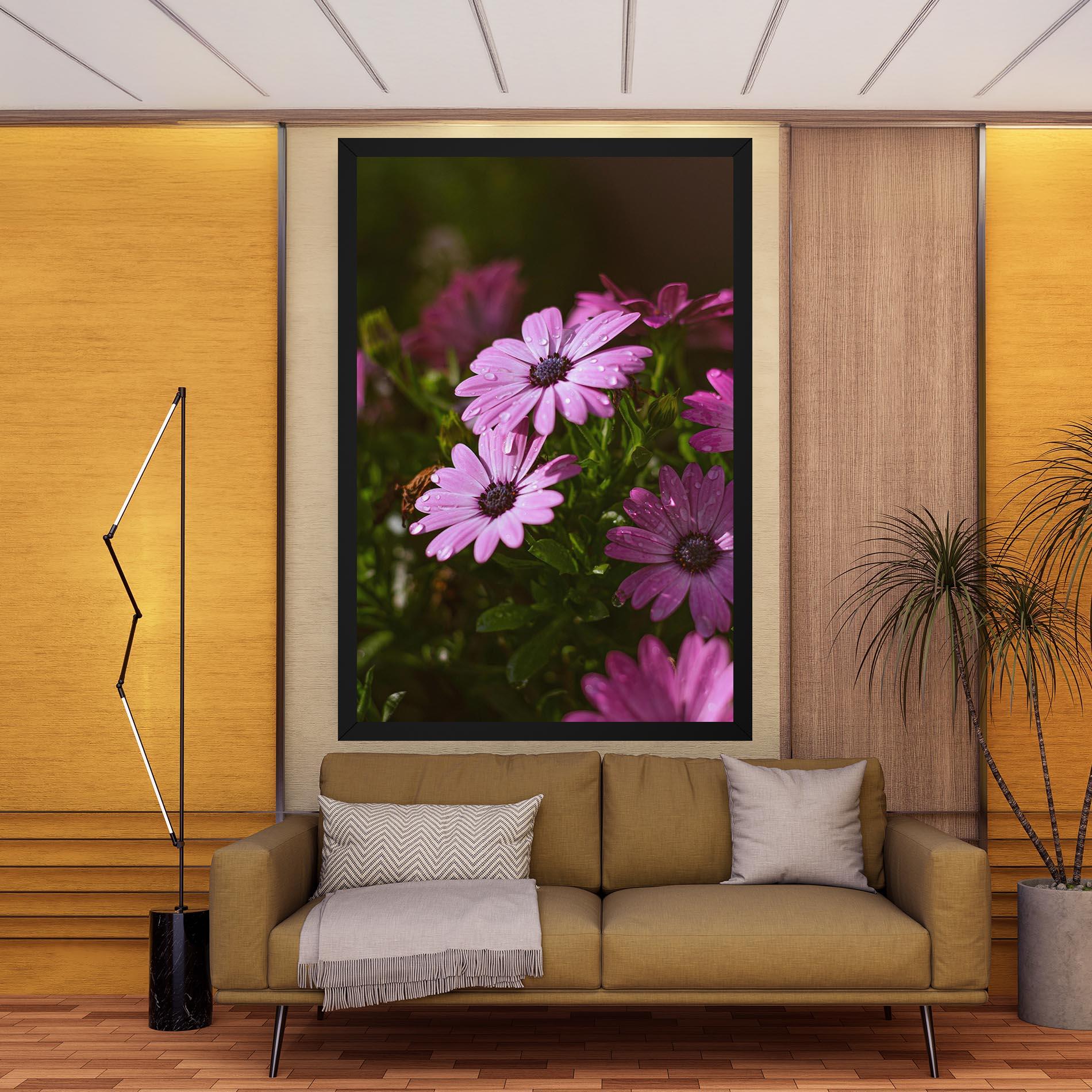 Leinwandbild Purple Daisy mockup 9
