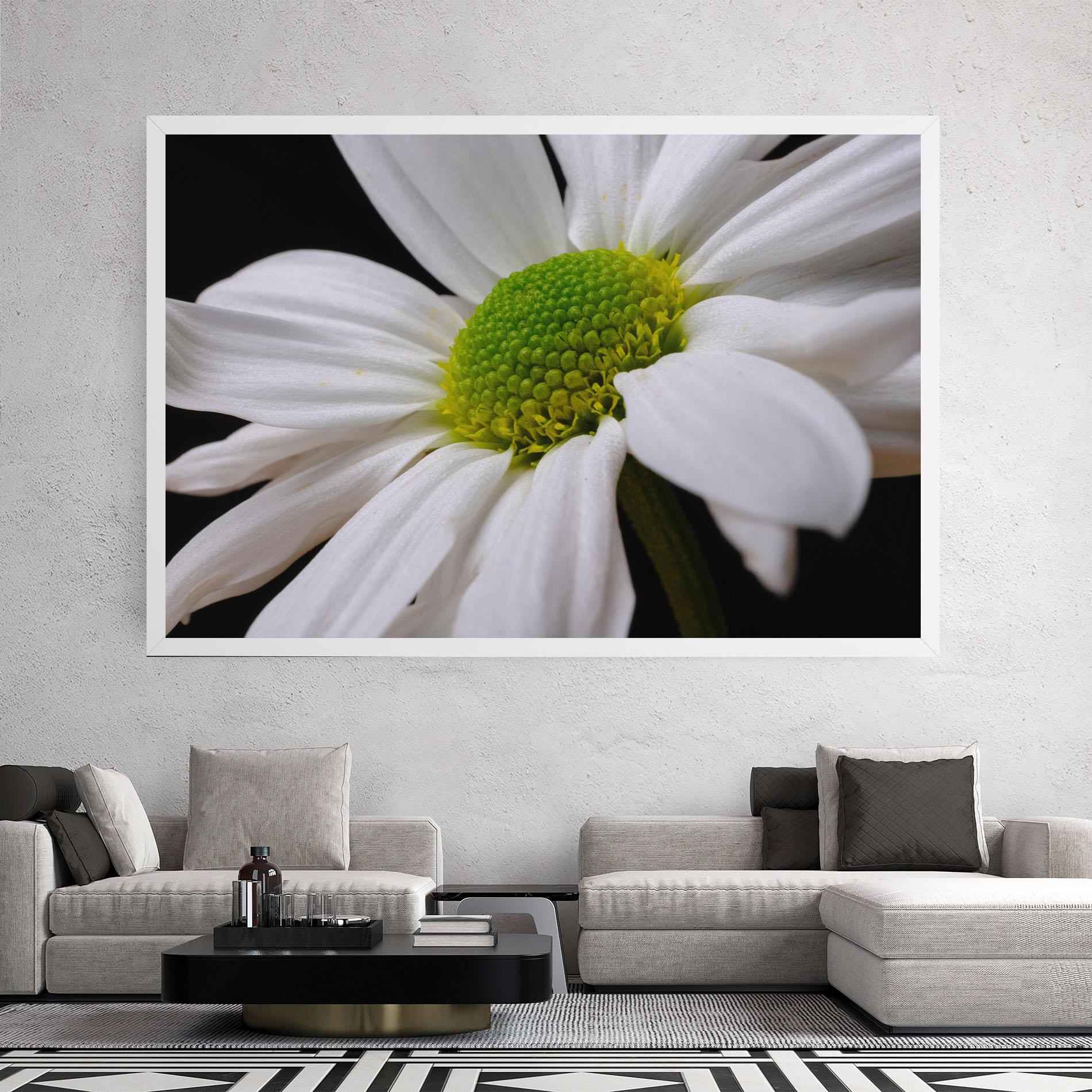 Leinwandbild Green Middle Daisy mockup 2