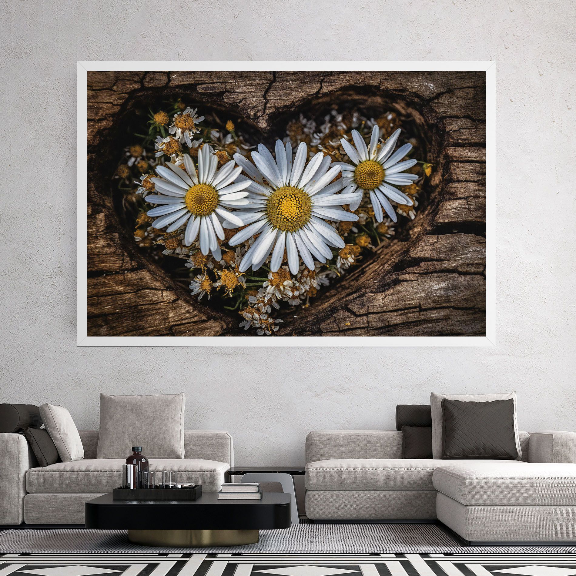 Heart Shaped Daisy mockup 2