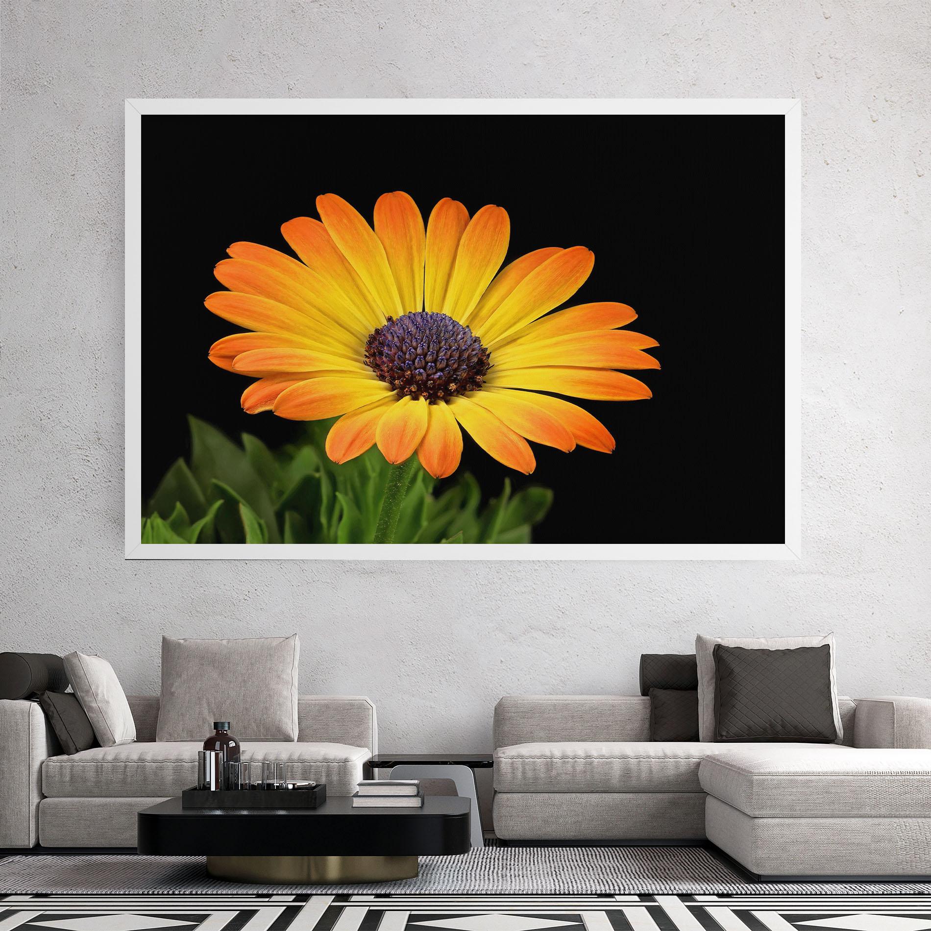 Leinwandbild Yellow Daisy mockup 2