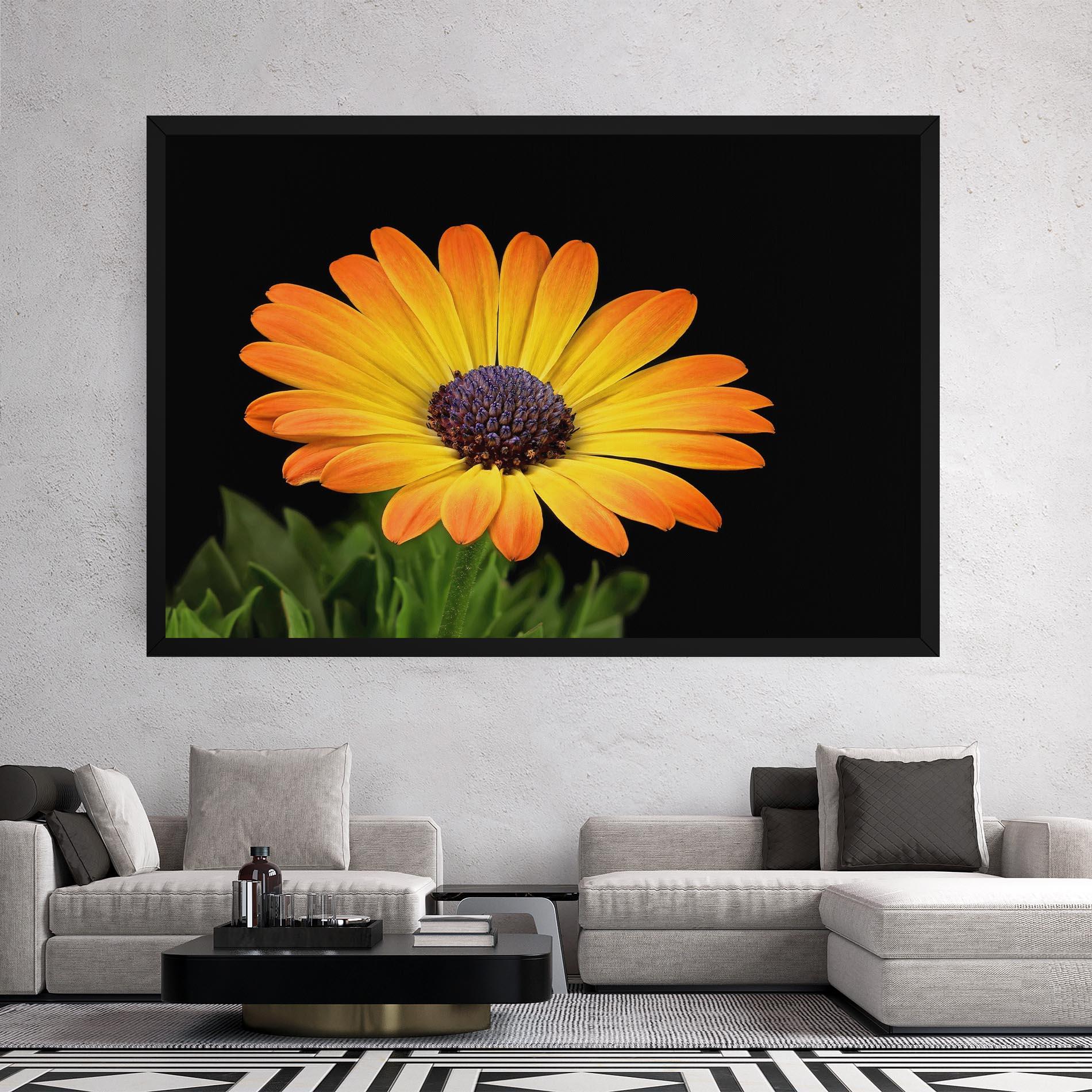 Leinwandbild Yellow Daisy mockup 2