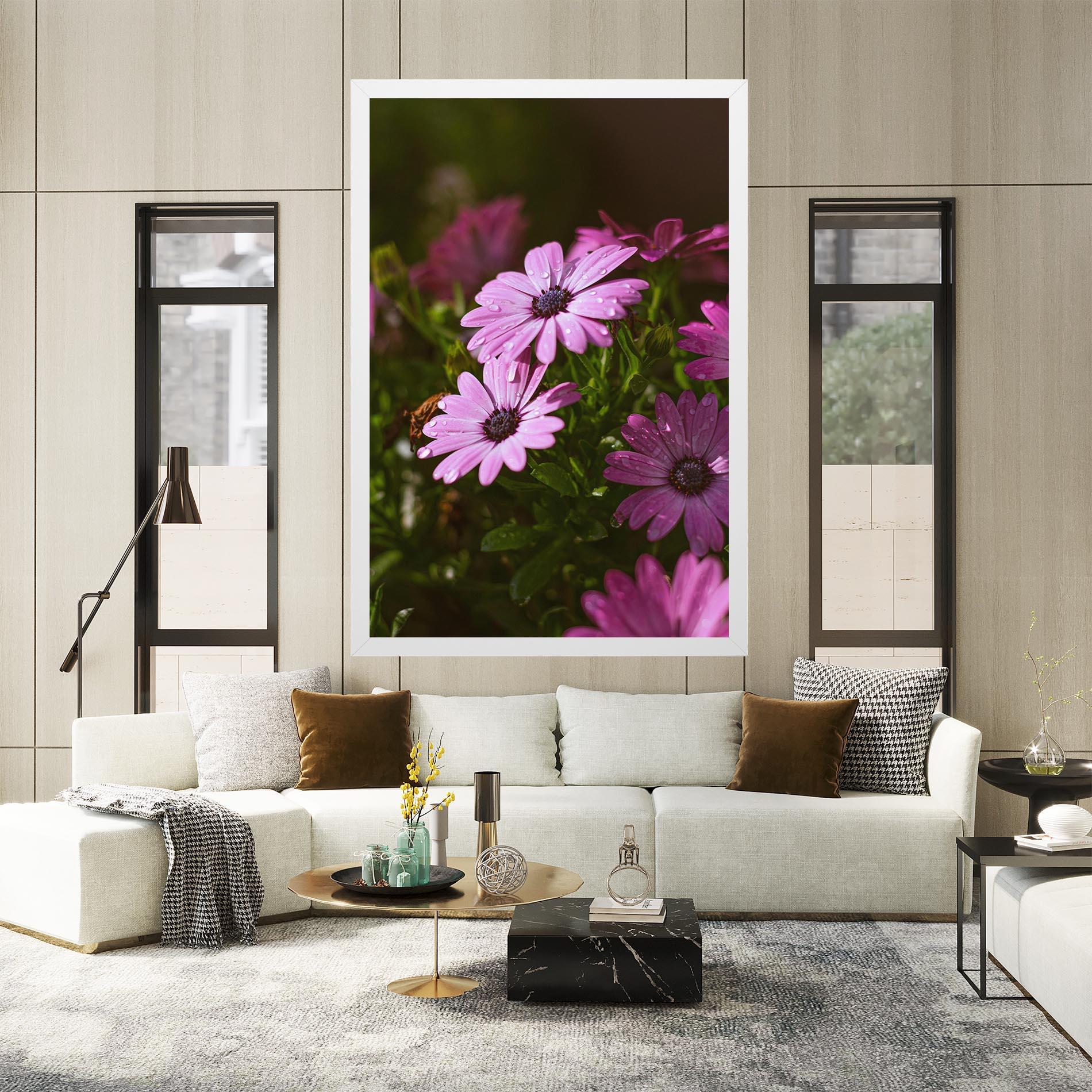 Leinwandbild Purple Daisy mockup 2