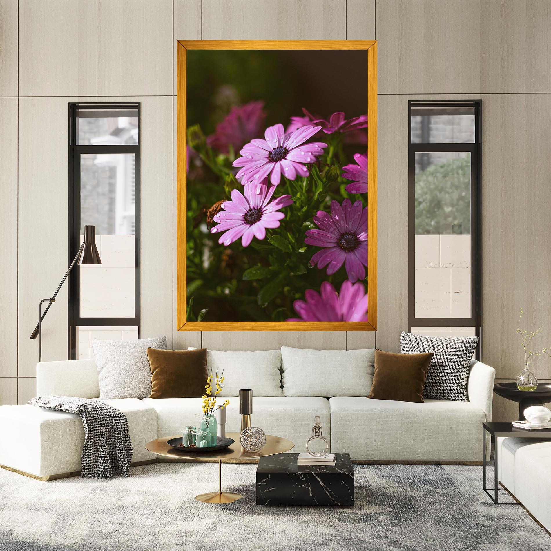 Leinwandbild Purple Daisy mockup 2