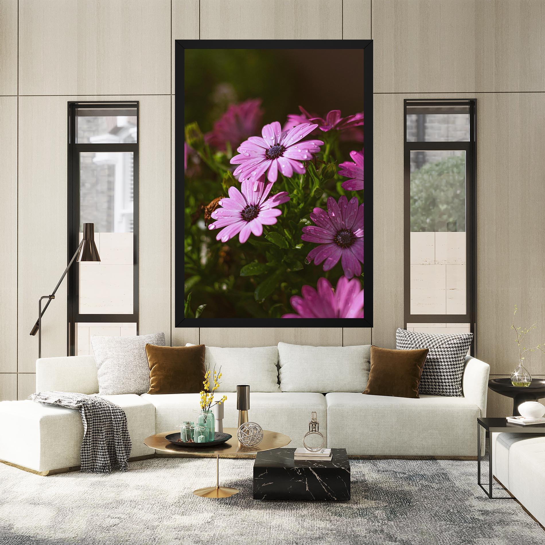 Leinwandbild Purple Daisy mockup 2