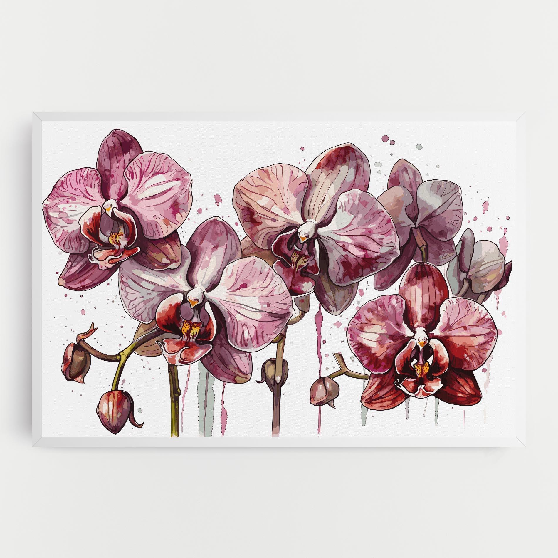 Leinwandbild Orchid Art mockup 0