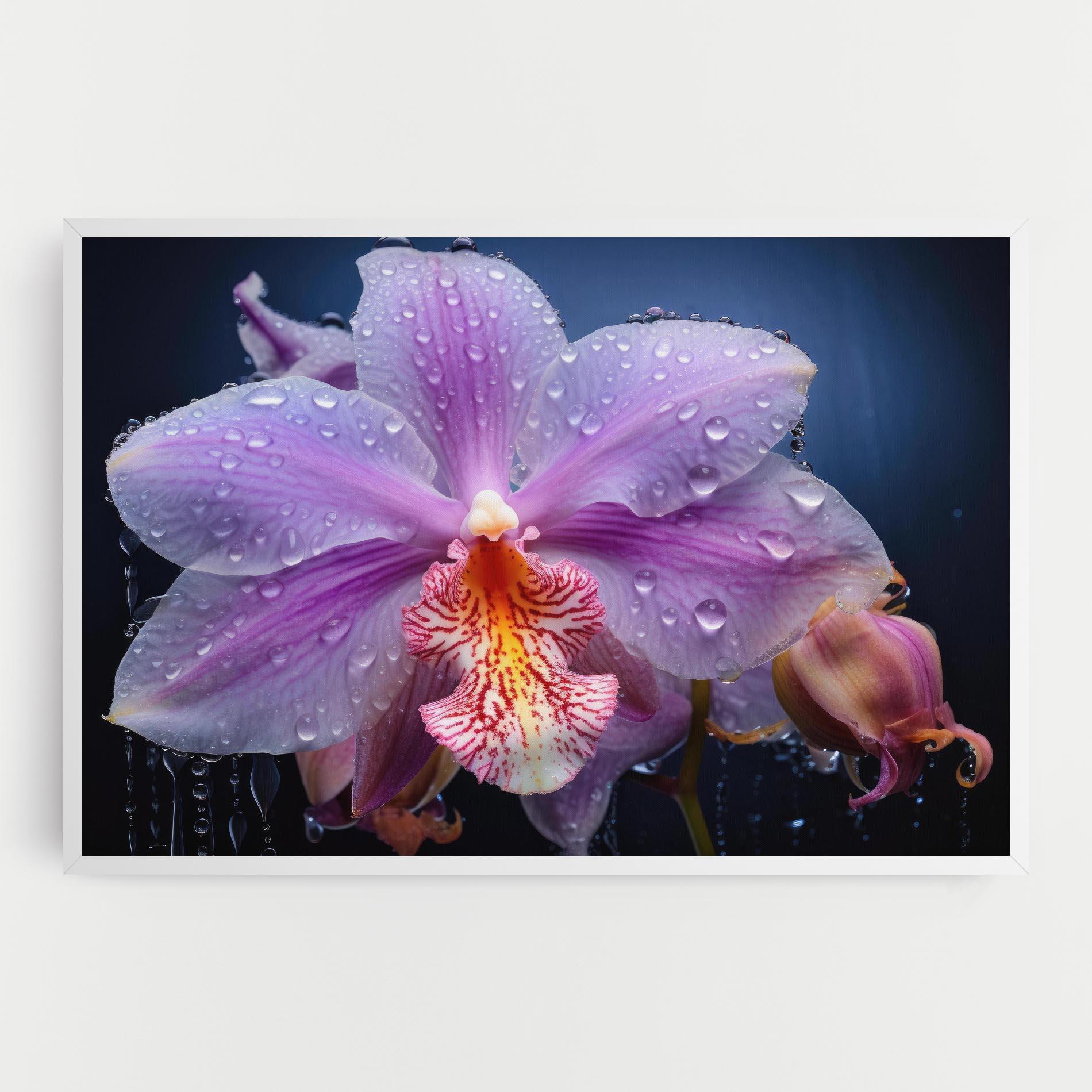 Leinwandbild Orchid In Rain mockup 0