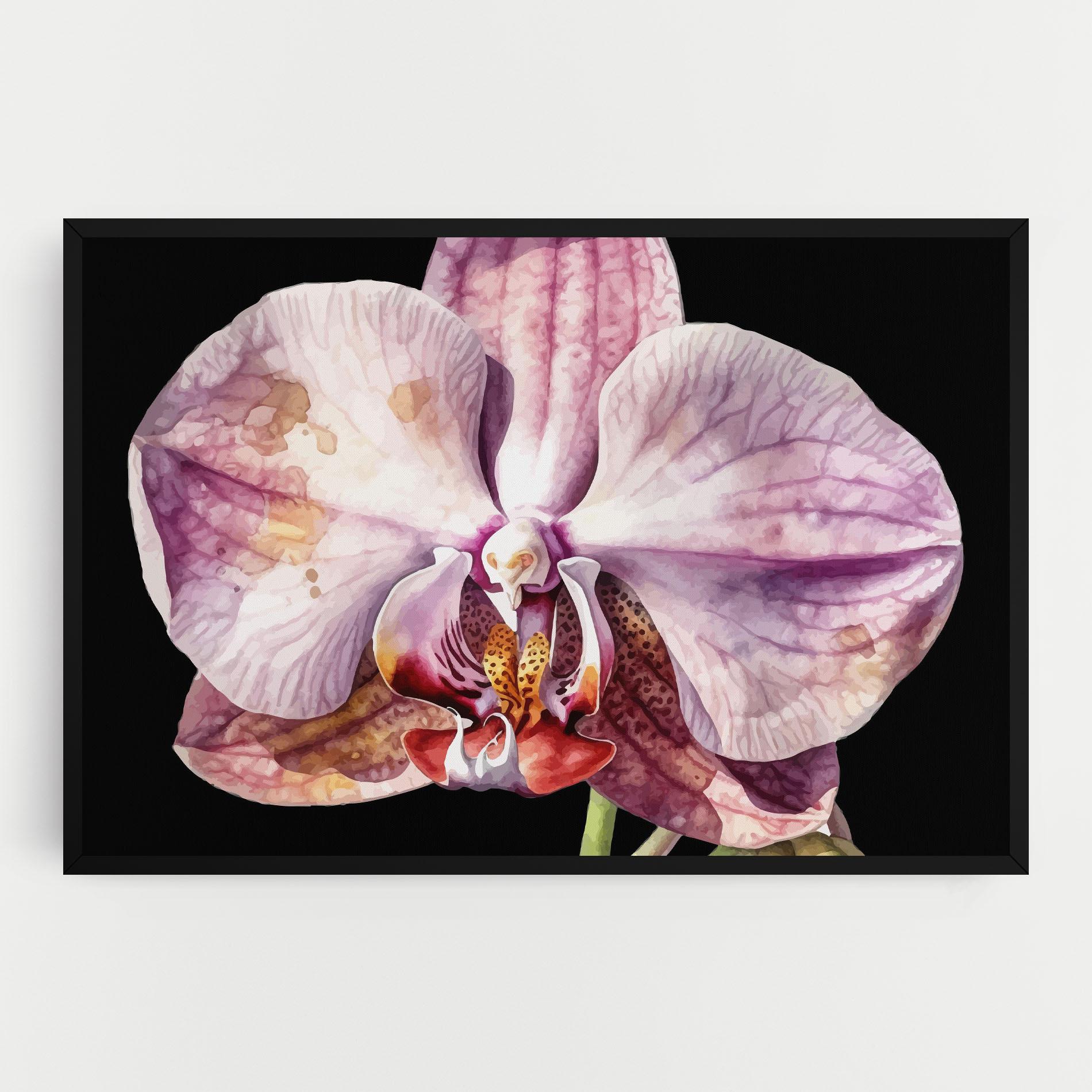 Leinwandbild Painted Orchid mockup 0