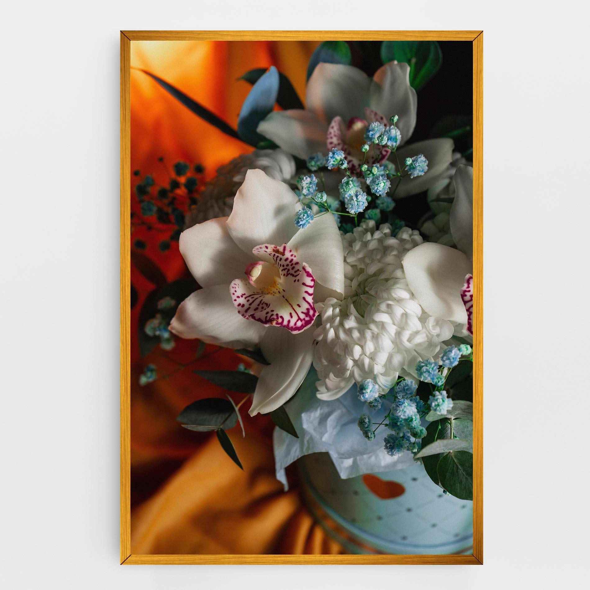 Leinwandbild Orchid In Vase mockup 0