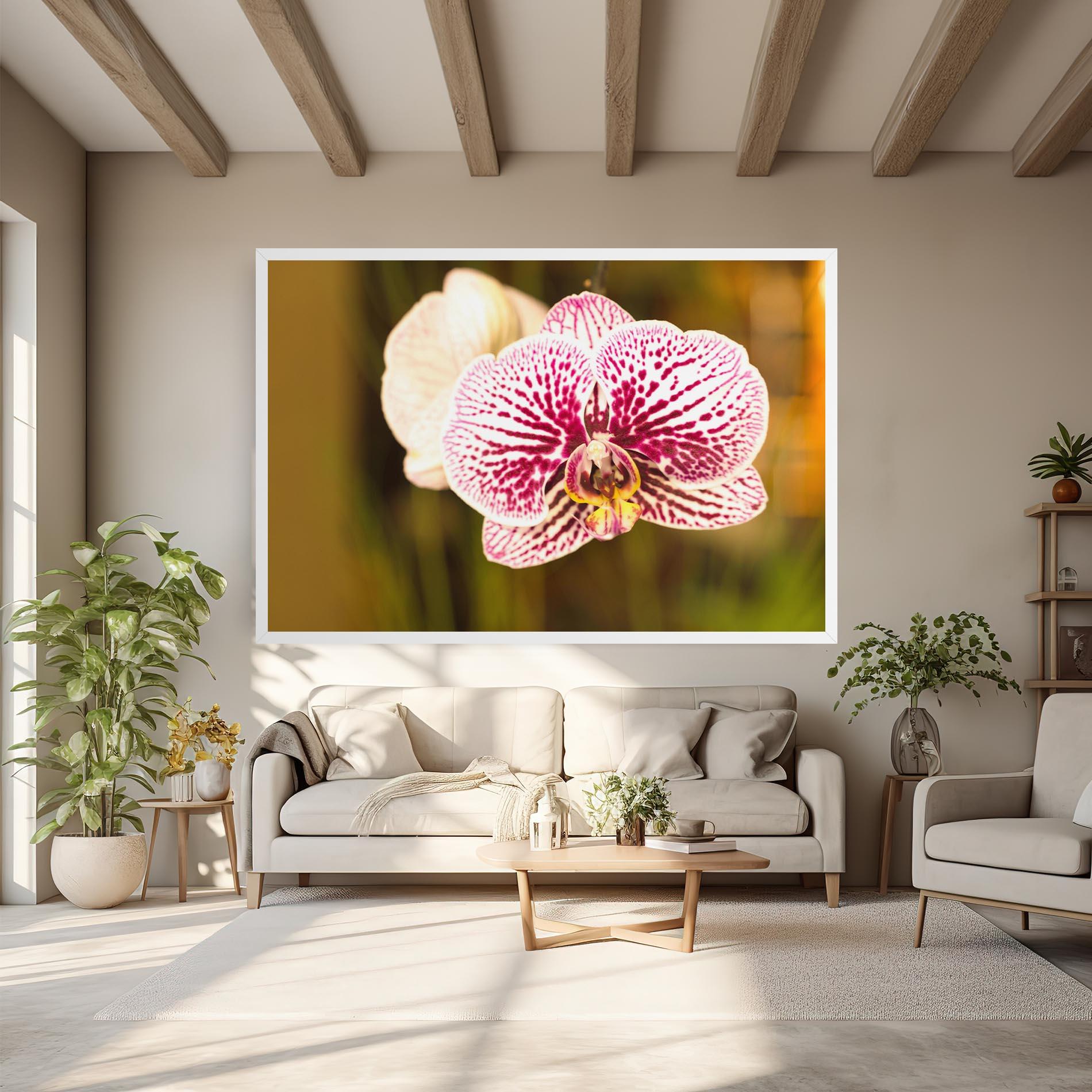 Leinwandbild Garden Orchids mockup 6