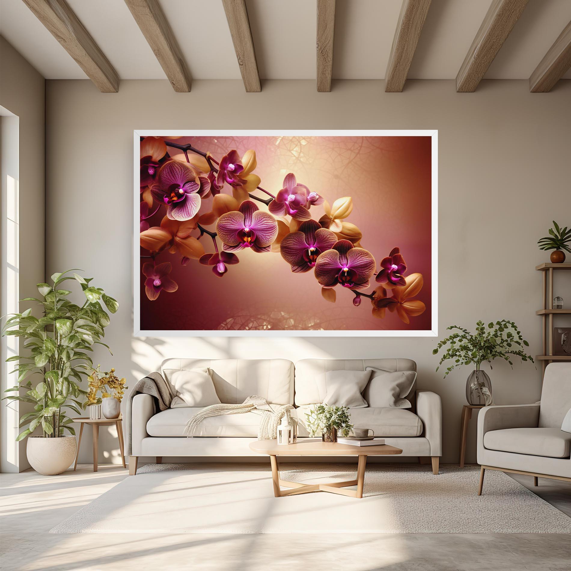 Leinwandbild Purple Cream Orchid mockup 6