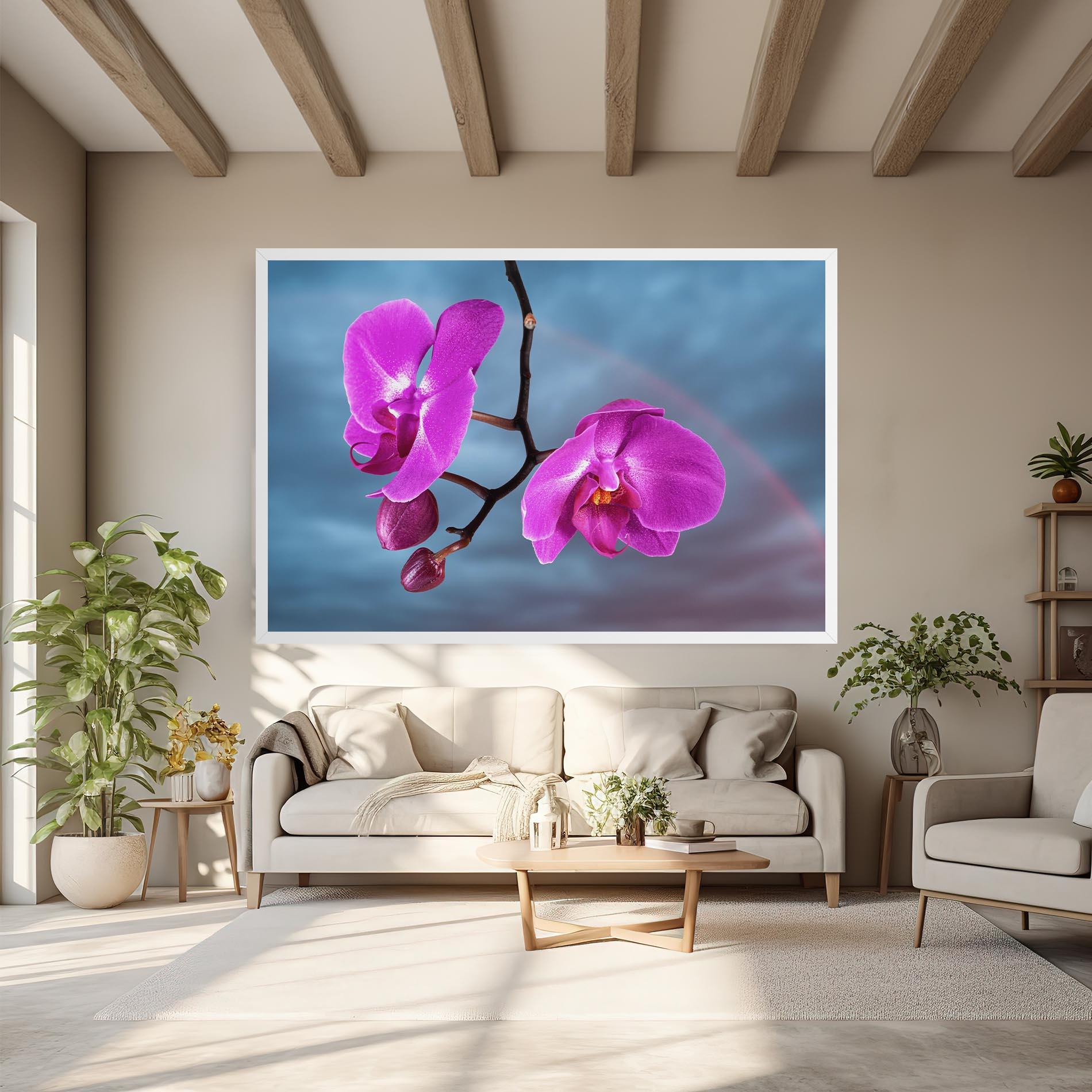 Leinwandbild Sky Purple Orchid mockup 6