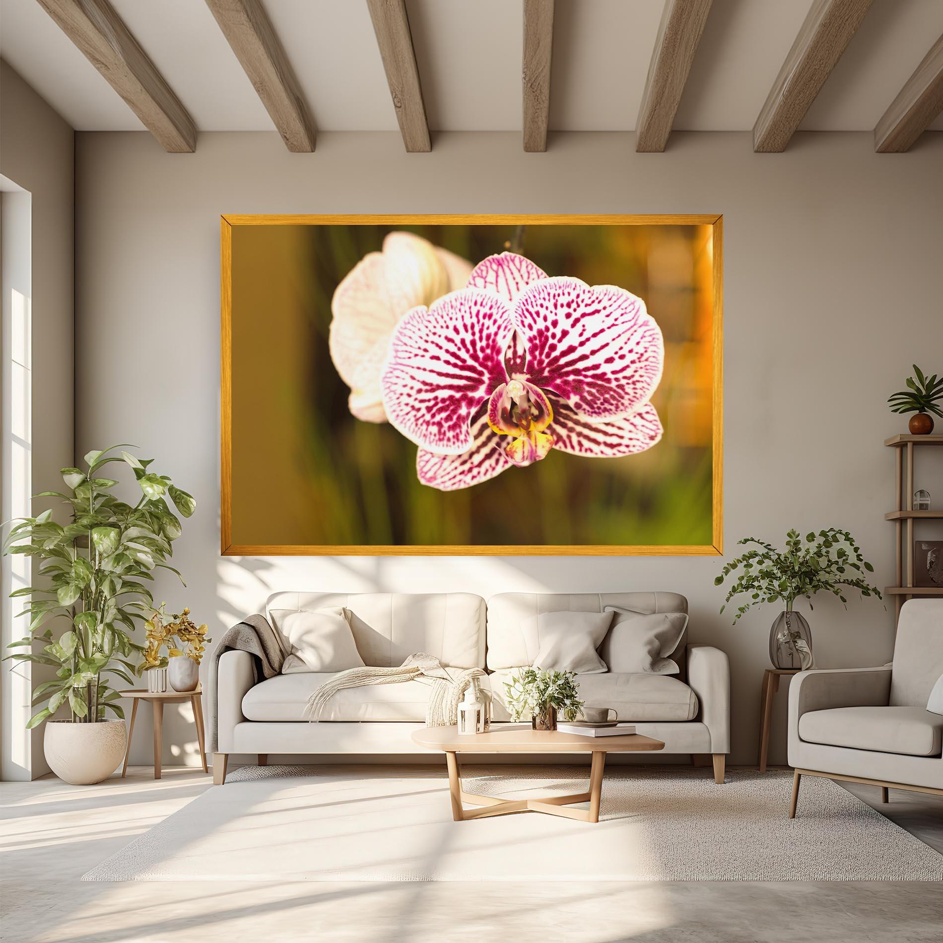 Leinwandbild Garden Orchids mockup 6