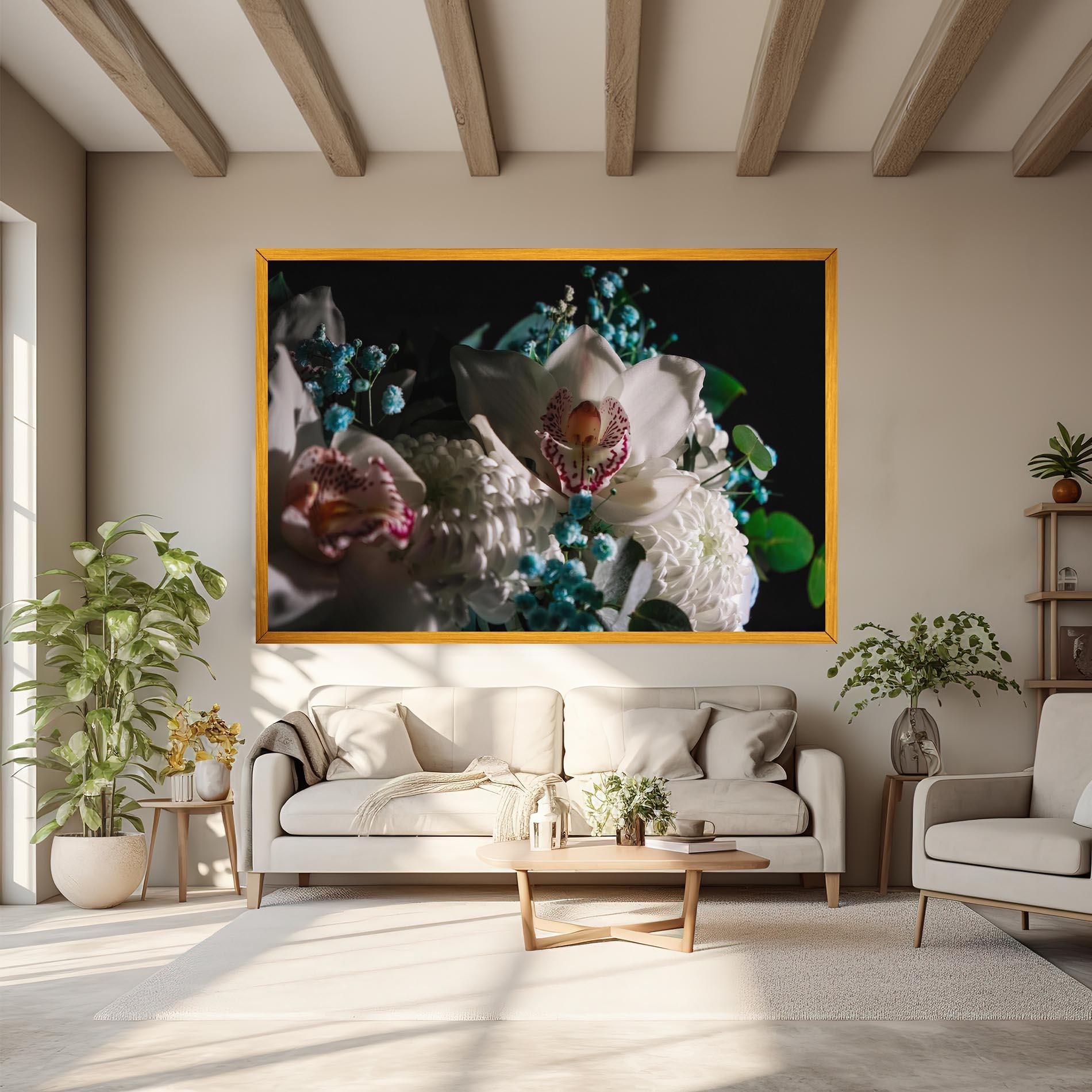 Leinwandbild Orchids mockup 6