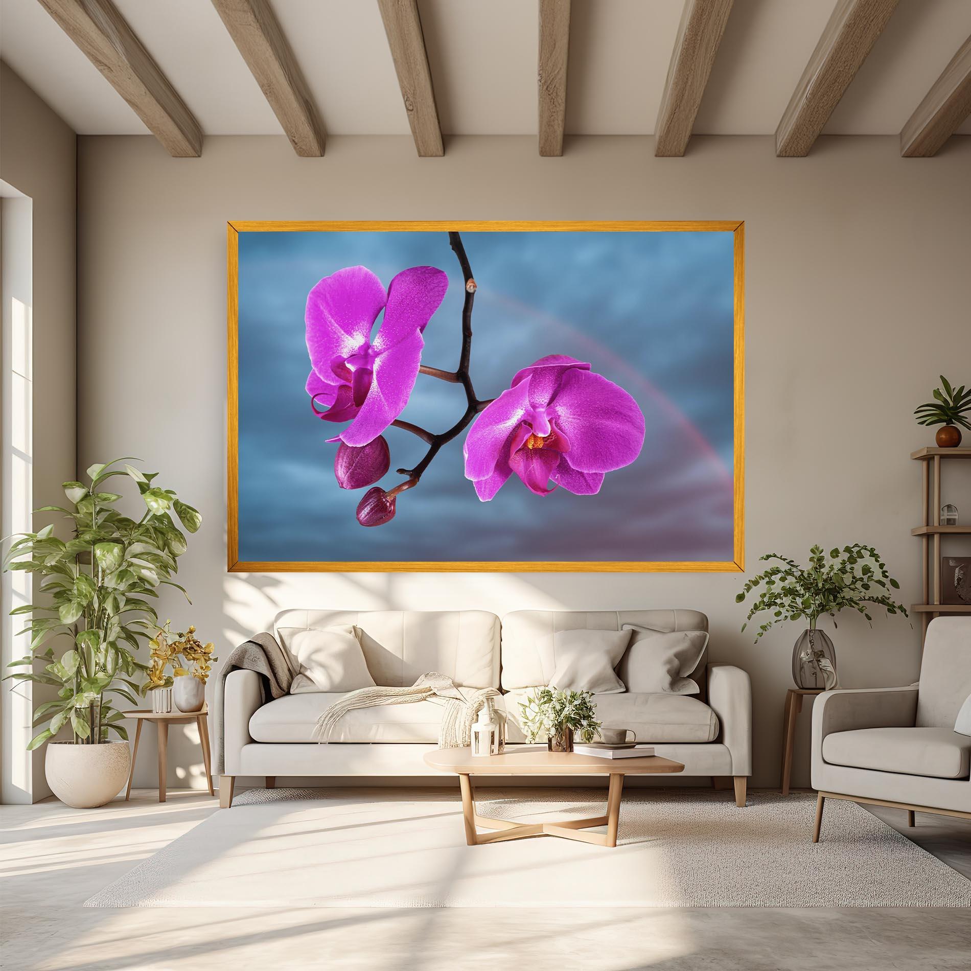Leinwandbild Sky Purple Orchid mockup 6