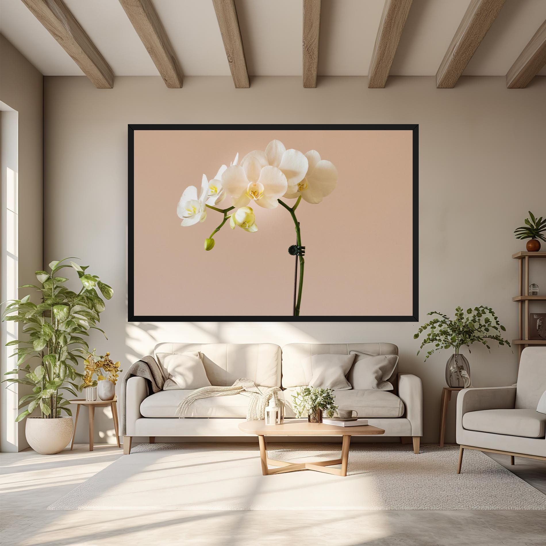 Cream Orchid On Pink mockup 6