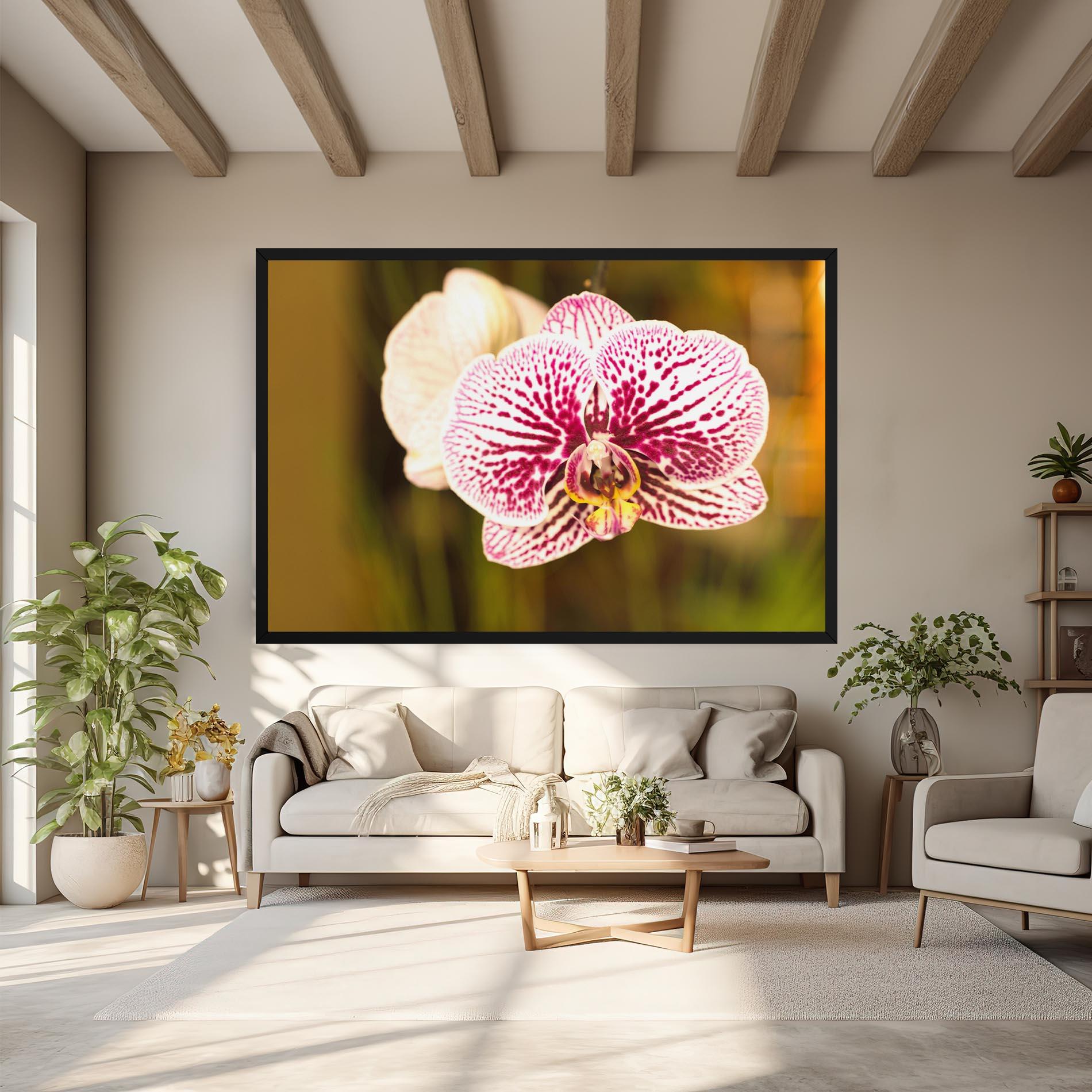 Leinwandbild Garden Orchids mockup 6