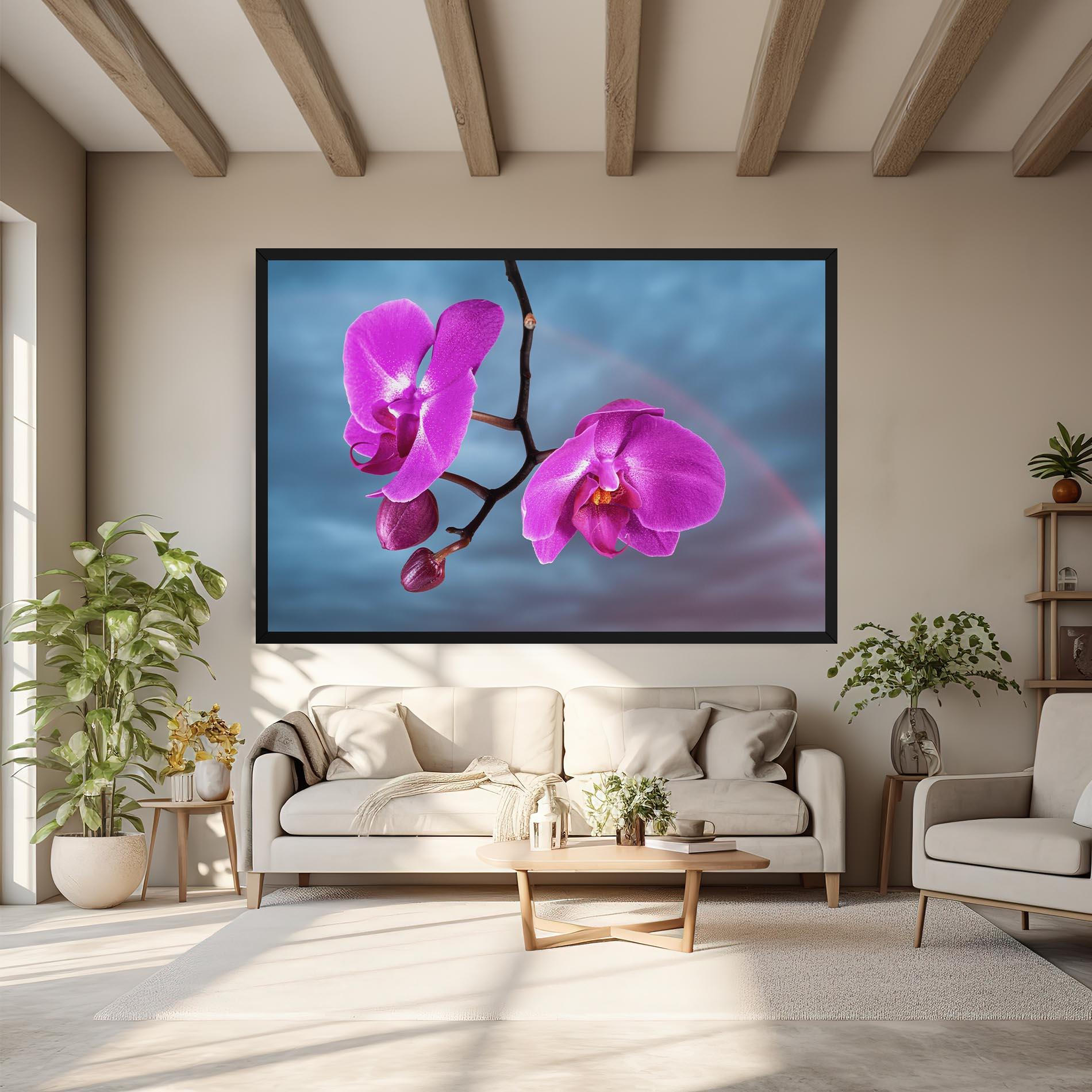 Leinwandbild Sky Purple Orchid mockup 6