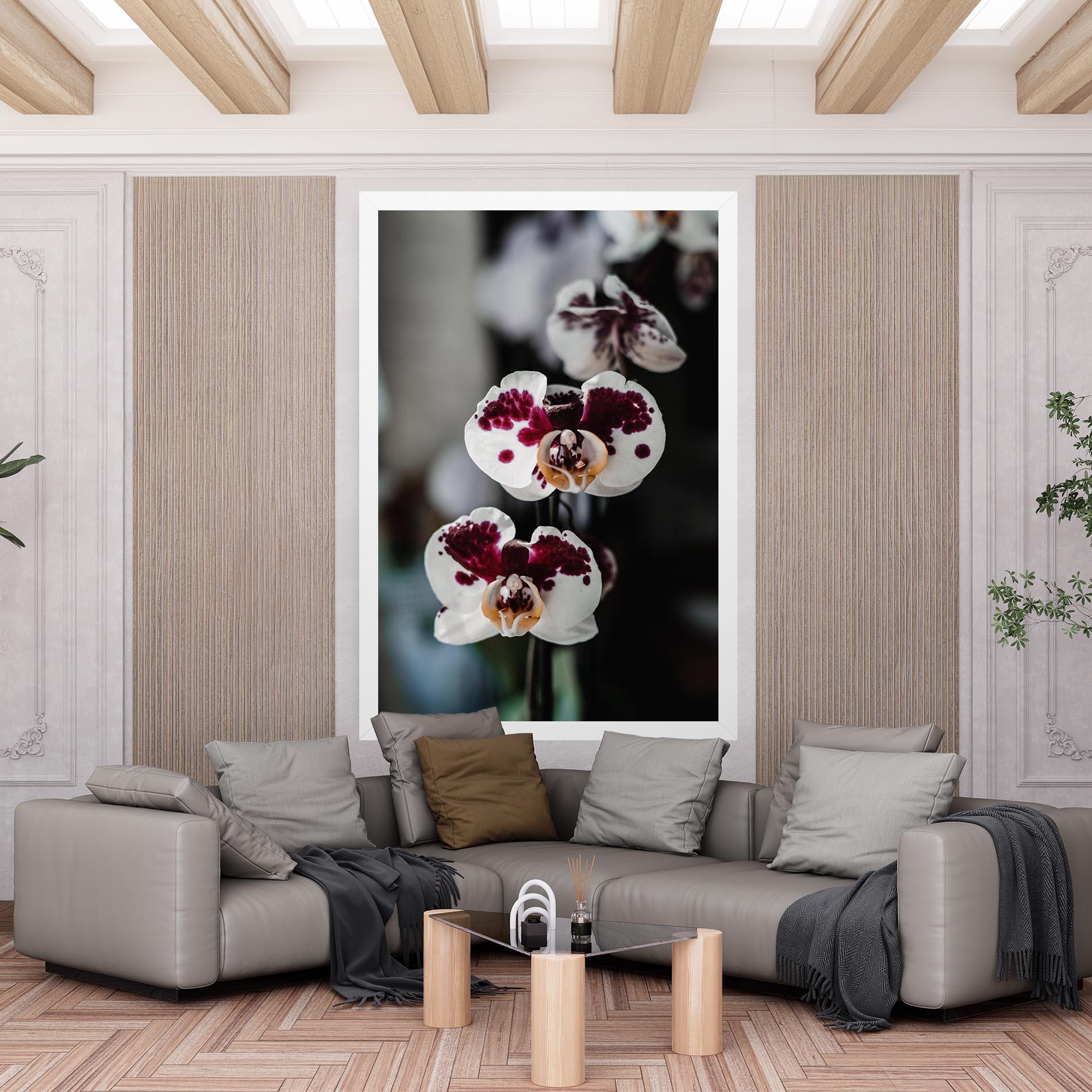 Leinwandbild Dark Purple Orchid mockup 6