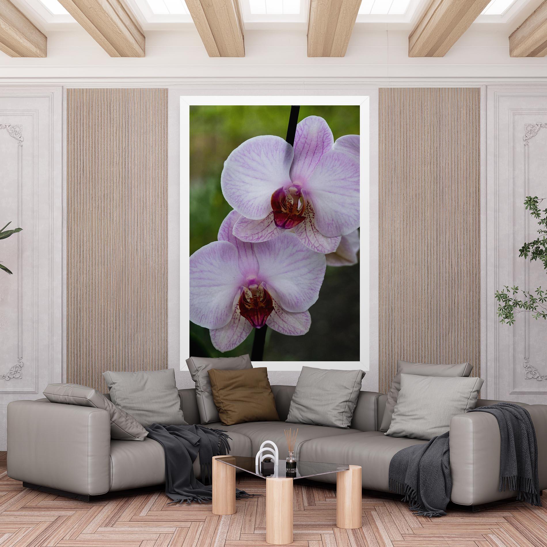 Leinwandbild Garden Light Purple Orchid mockup 6