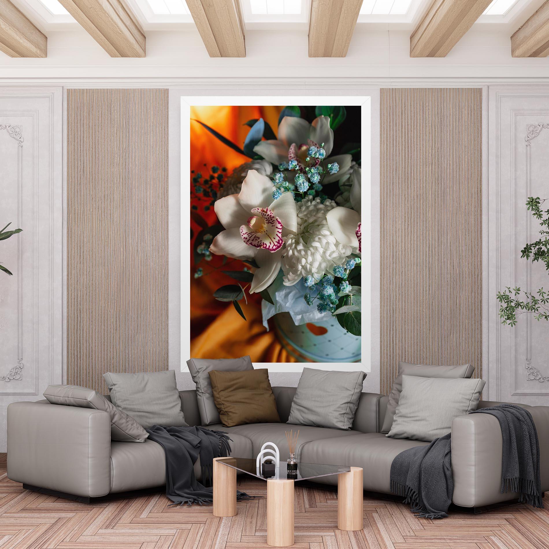 Leinwandbild Orchid In Vase mockup 6