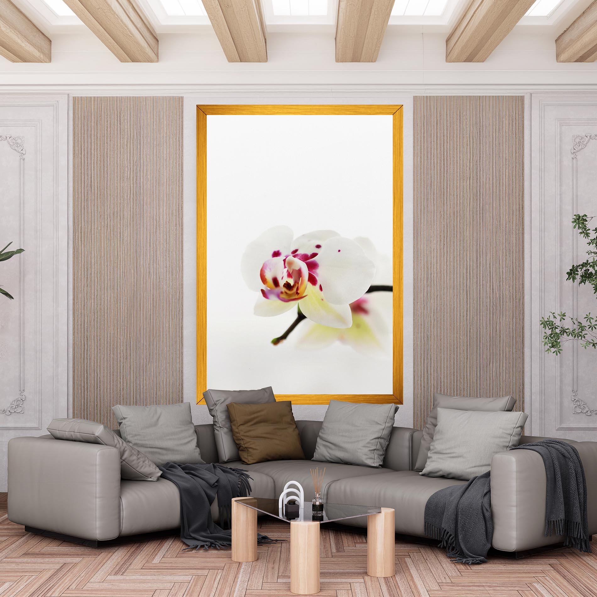 Leinwandbild Clean White Orchid mockup 6