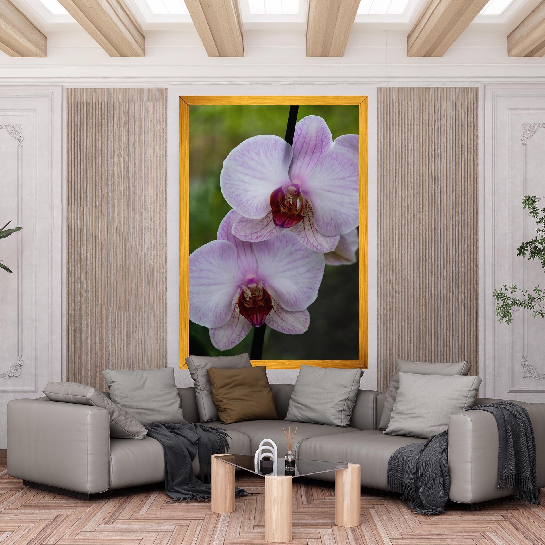 Leinwandbild Garden Light Purple Orchid mockup 6