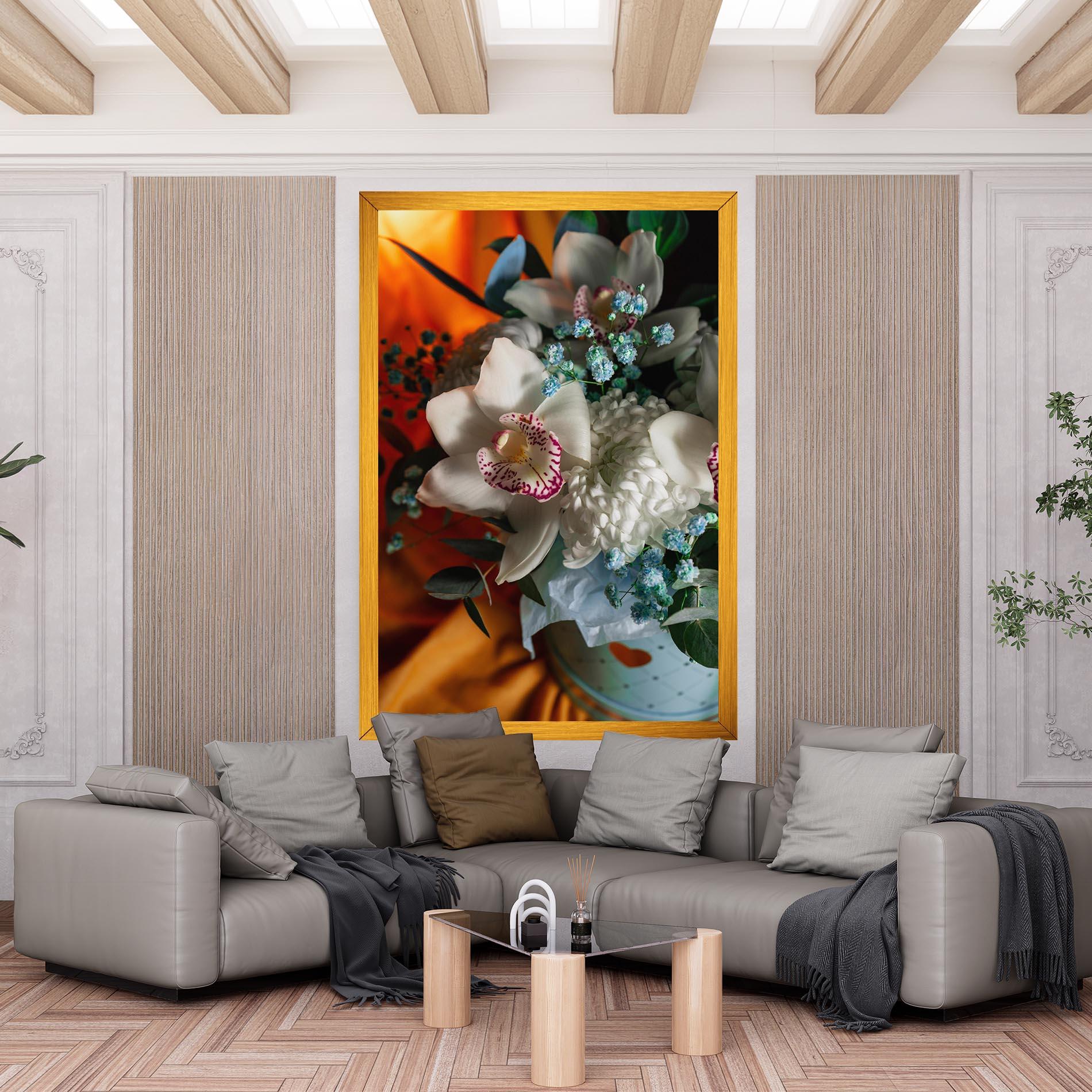 Leinwandbild Orchid In Vase mockup 6