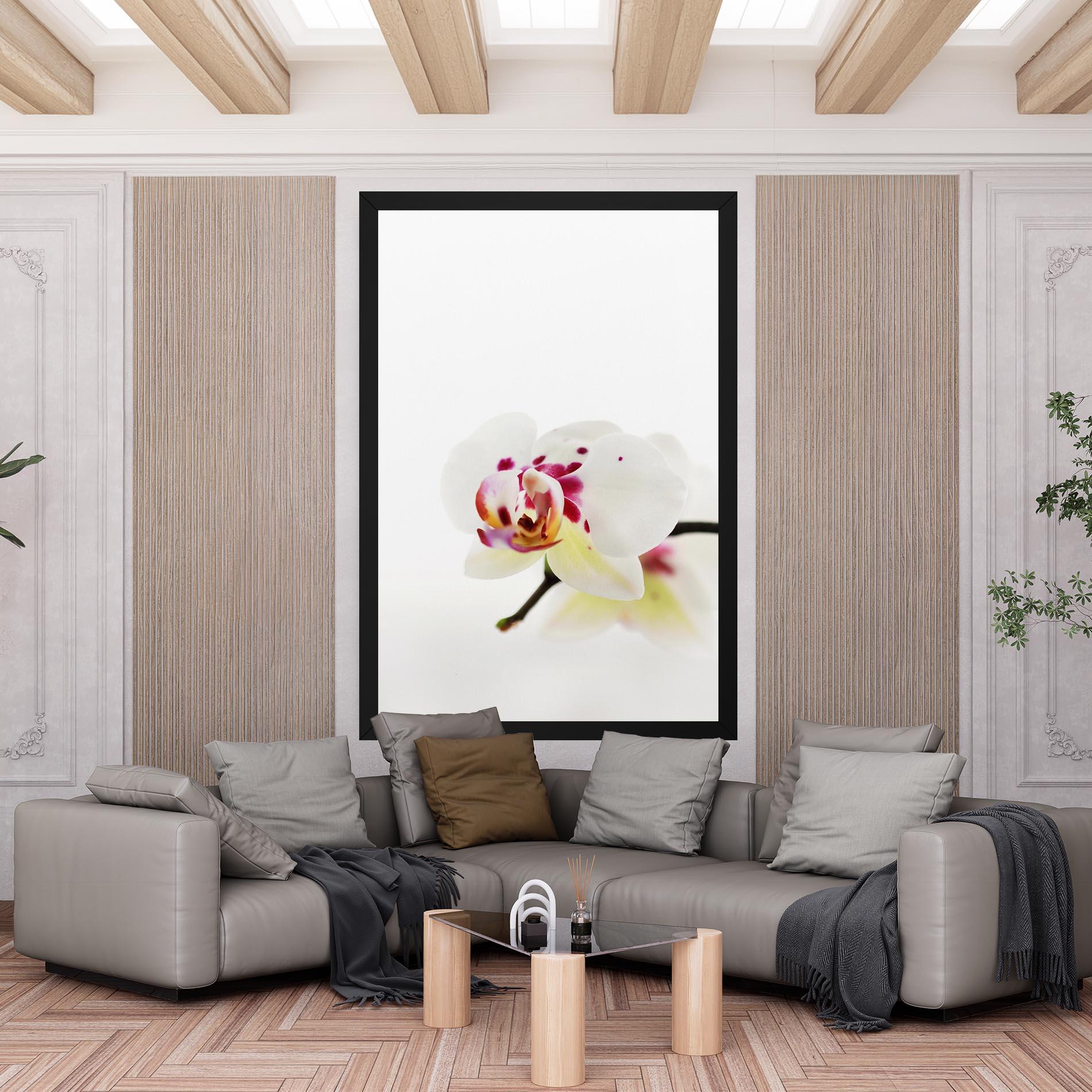 Leinwandbild Clean White Orchid mockup 6