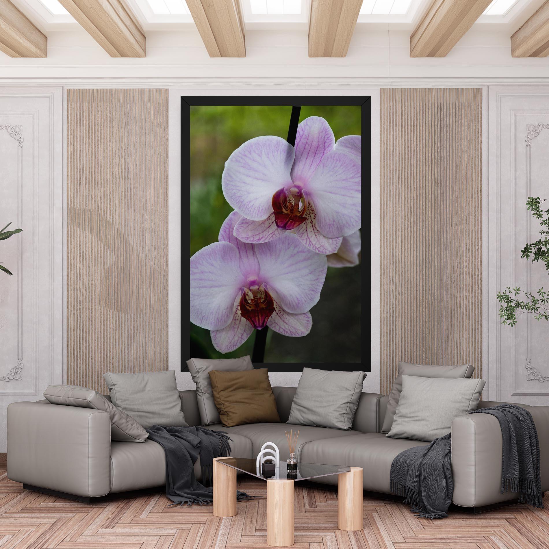 Leinwandbild Garden Light Purple Orchid mockup 6