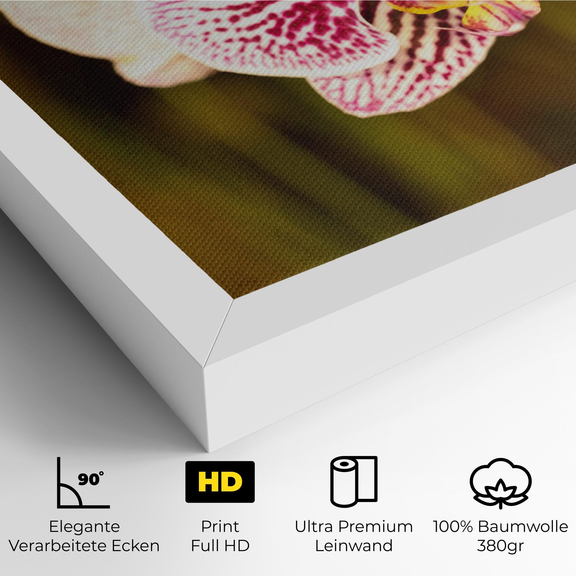 Leinwandbild Garden Orchids mockup 4