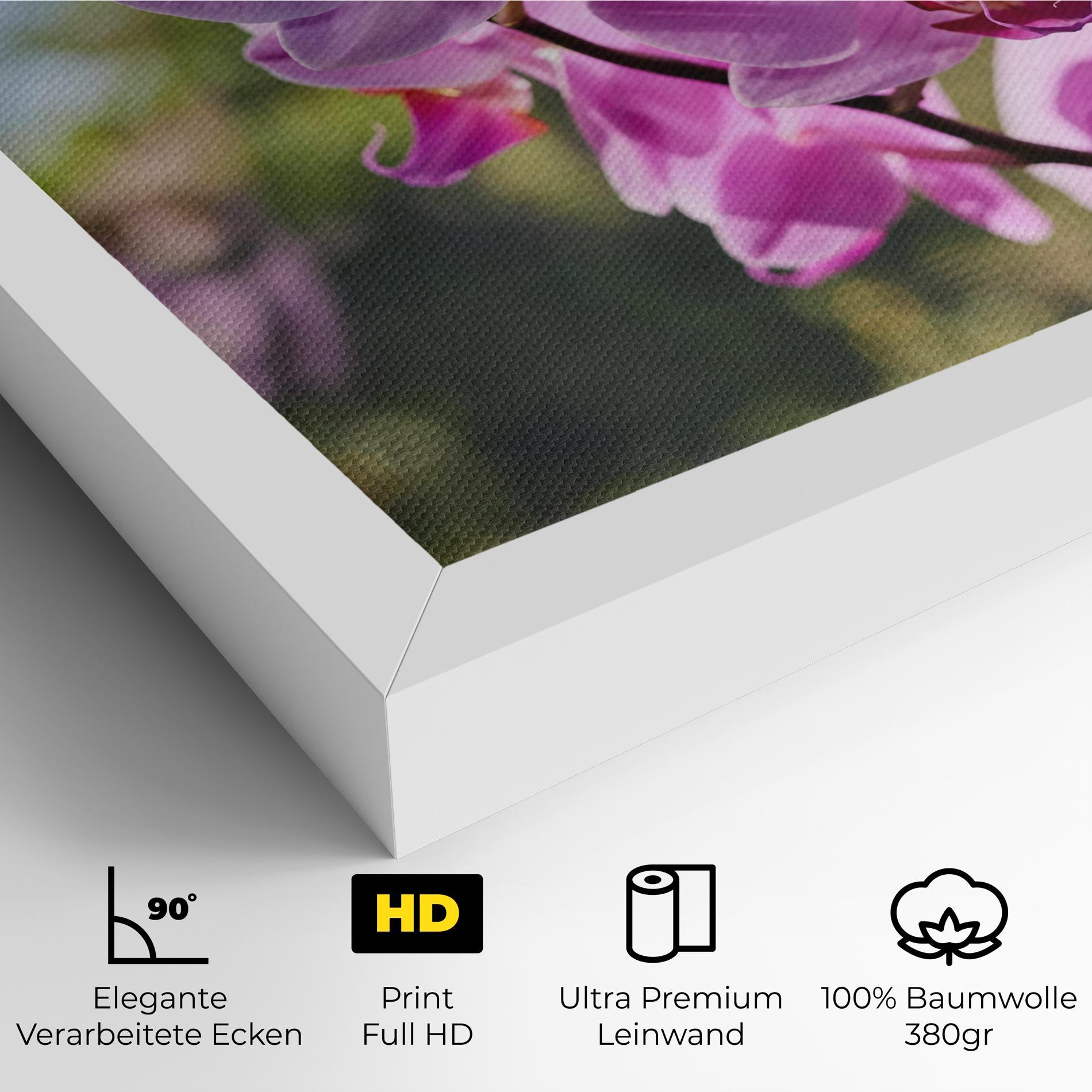 Leinwandbild Orchids In The Garden mockup 4