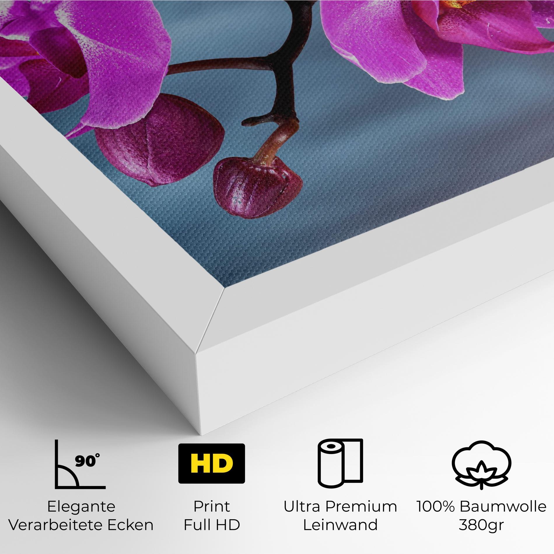 Leinwandbild Sky Purple Orchid mockup 4