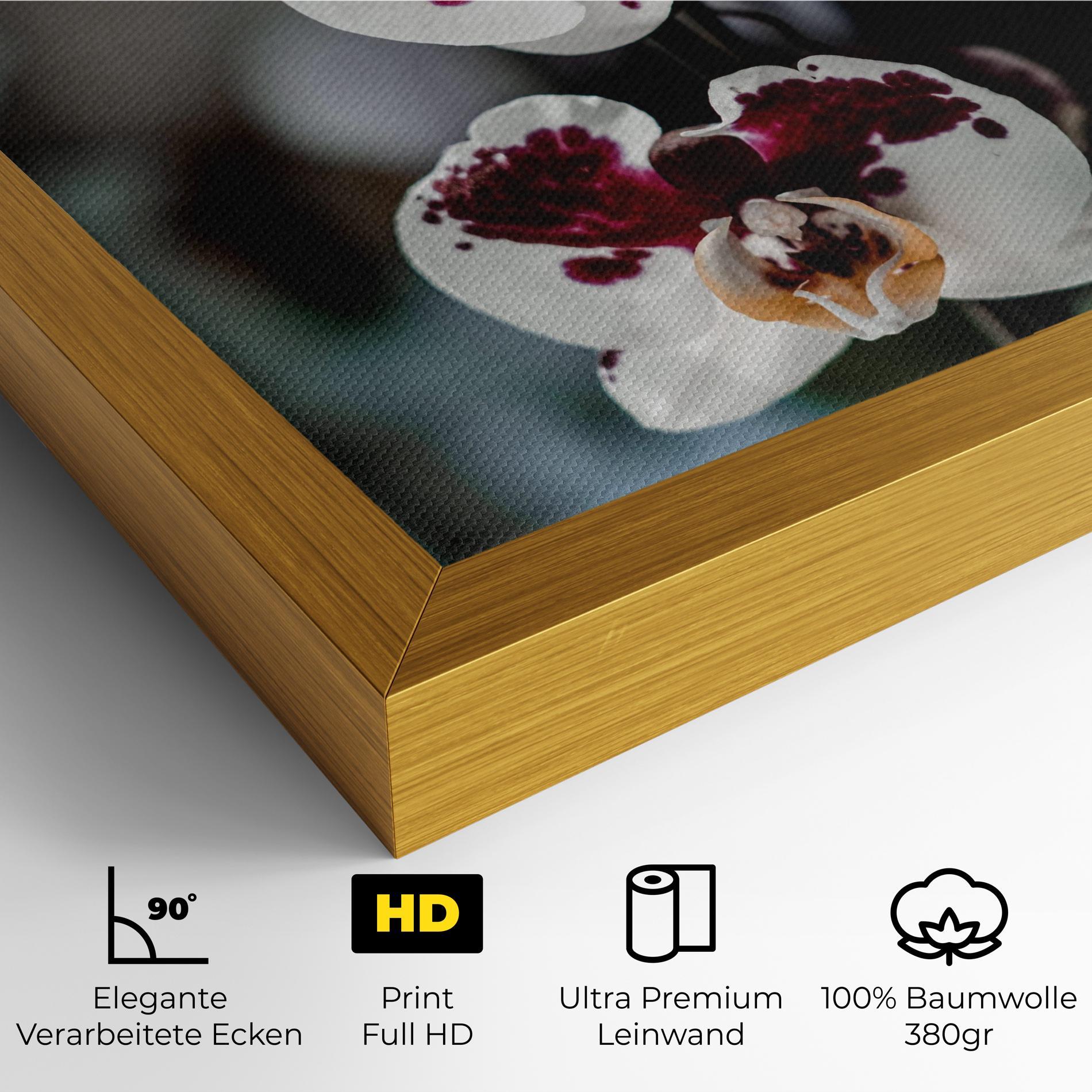 Leinwandbild Dark Purple Orchid mockup 4