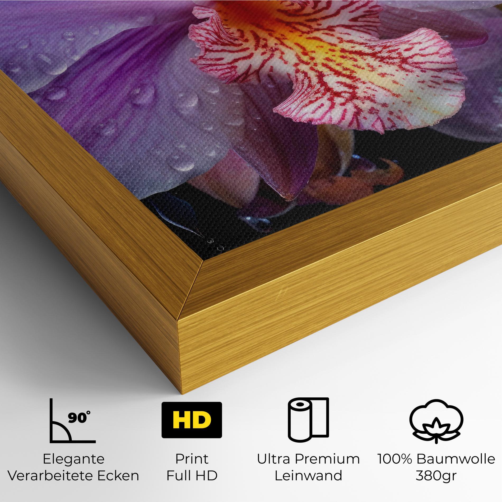 Leinwandbild Orchid In Rain mockup 4