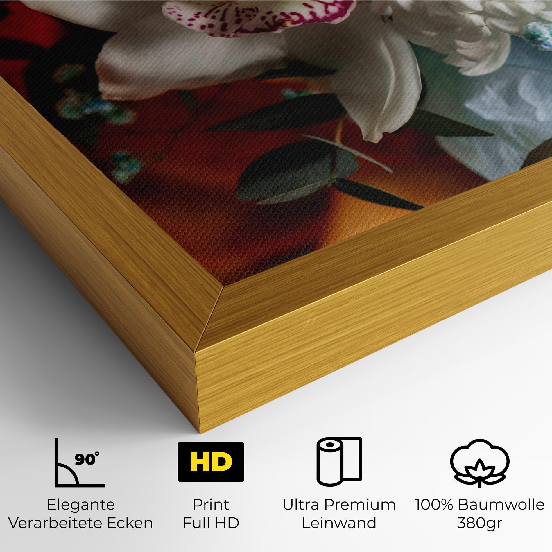 Leinwandbild Orchid In Vase mockup 4