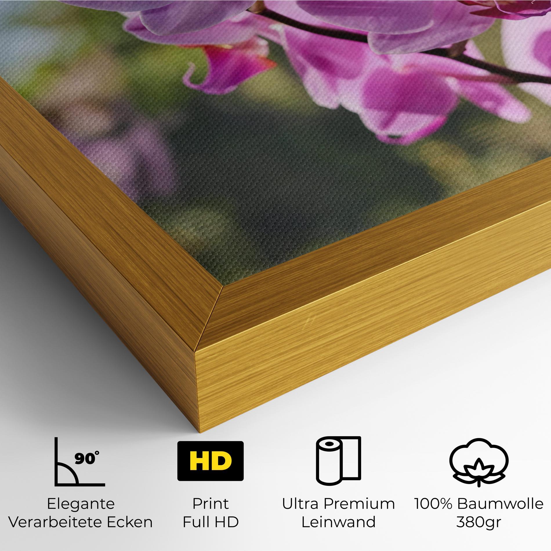 Leinwandbild Orchids In The Garden mockup 4