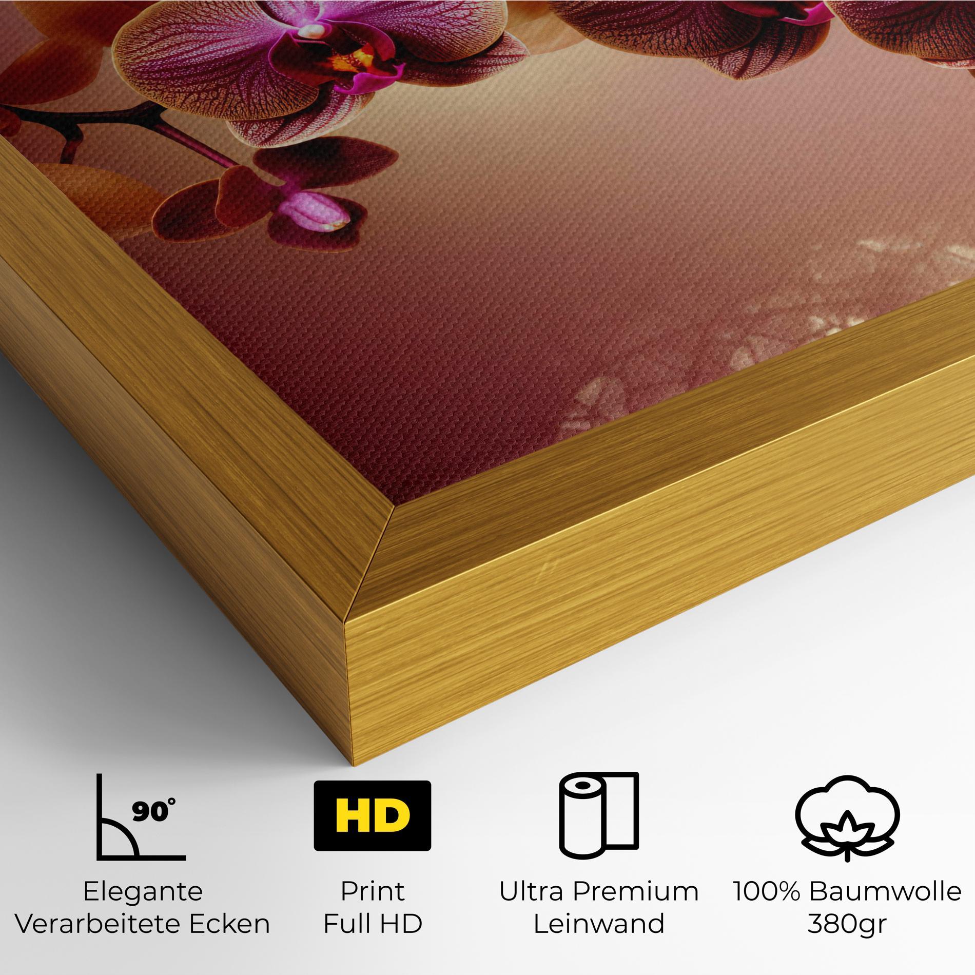 Leinwandbild Purple Cream Orchid mockup 4