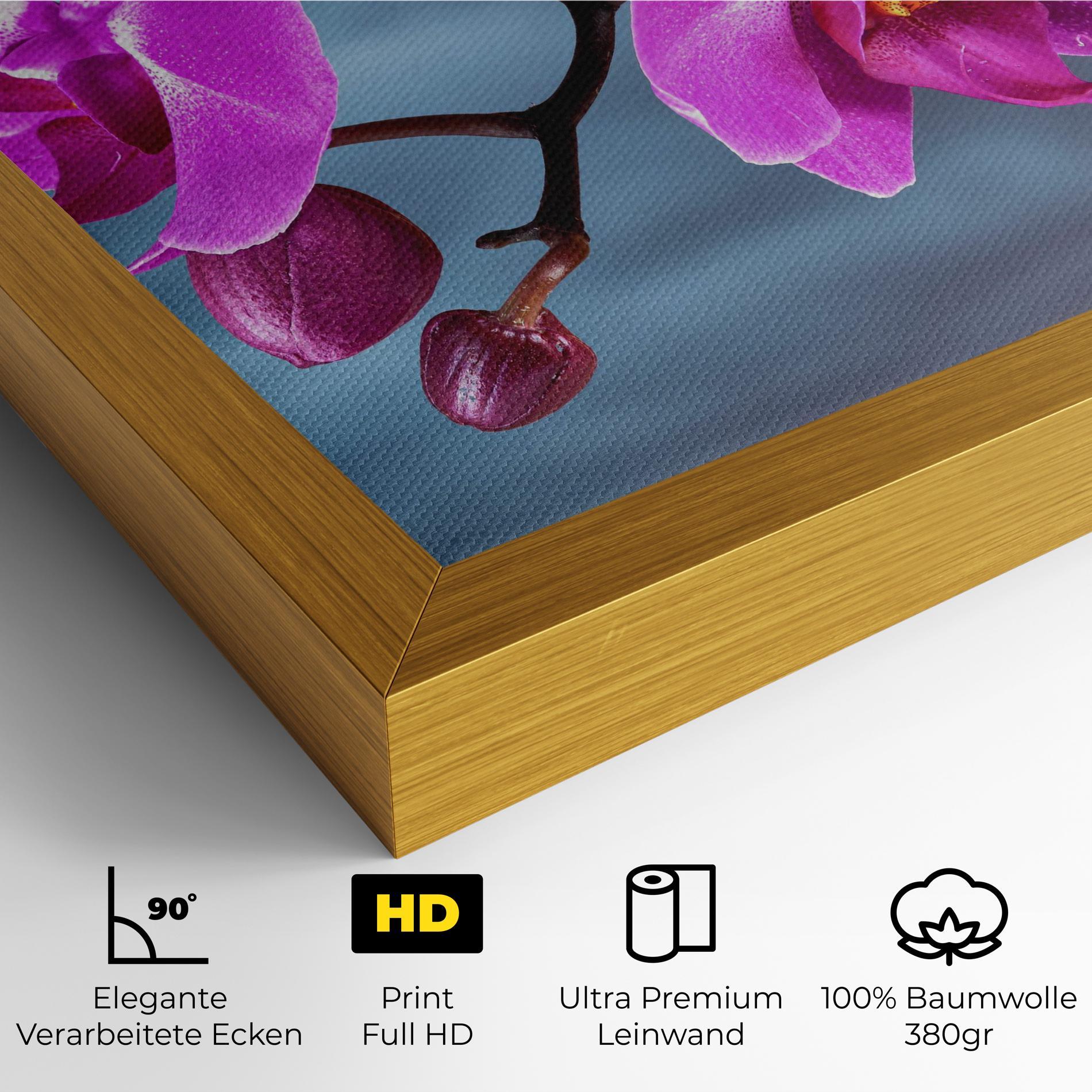 Leinwandbild Sky Purple Orchid mockup 4