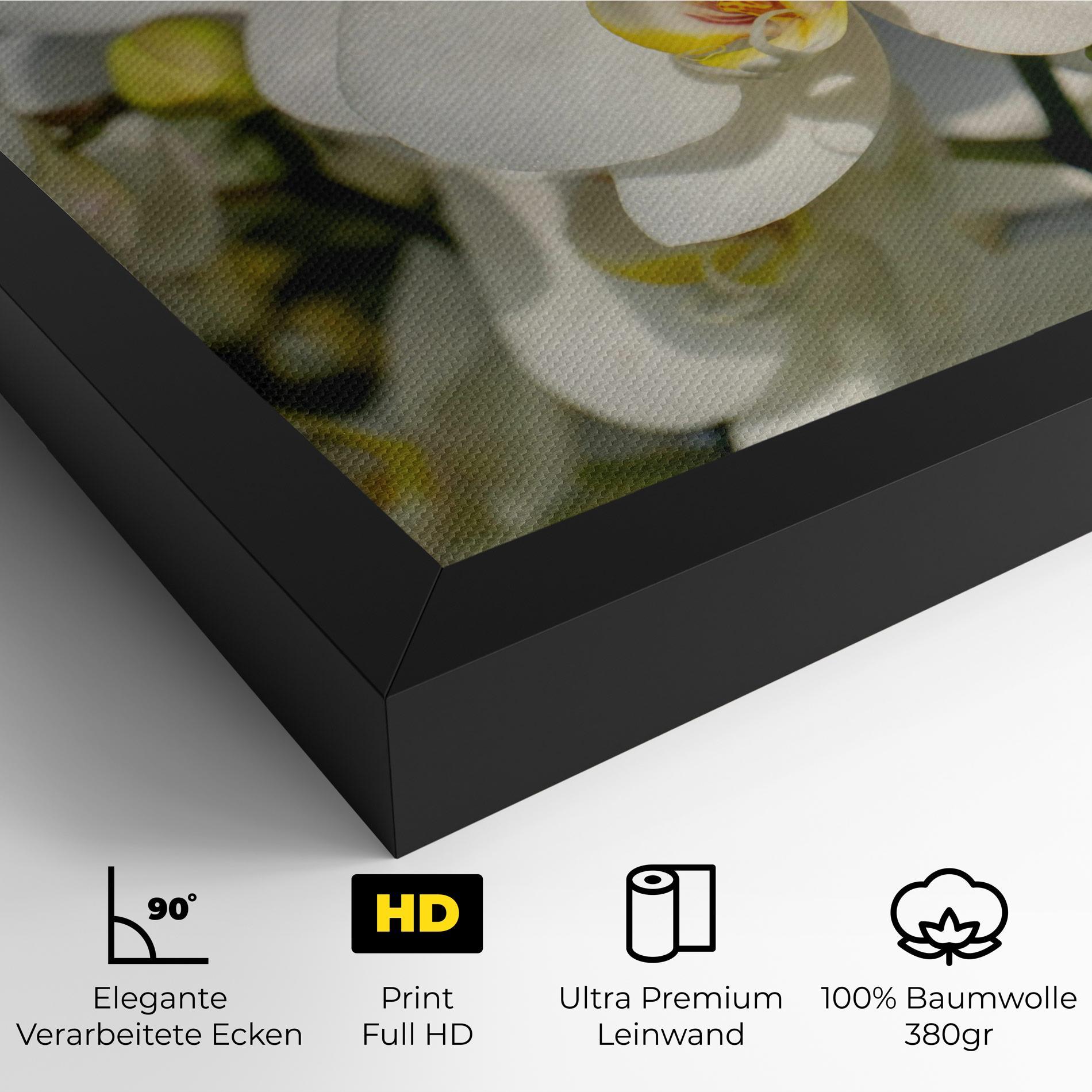 Leinwandbild Big Orchids In Nature mockup 4