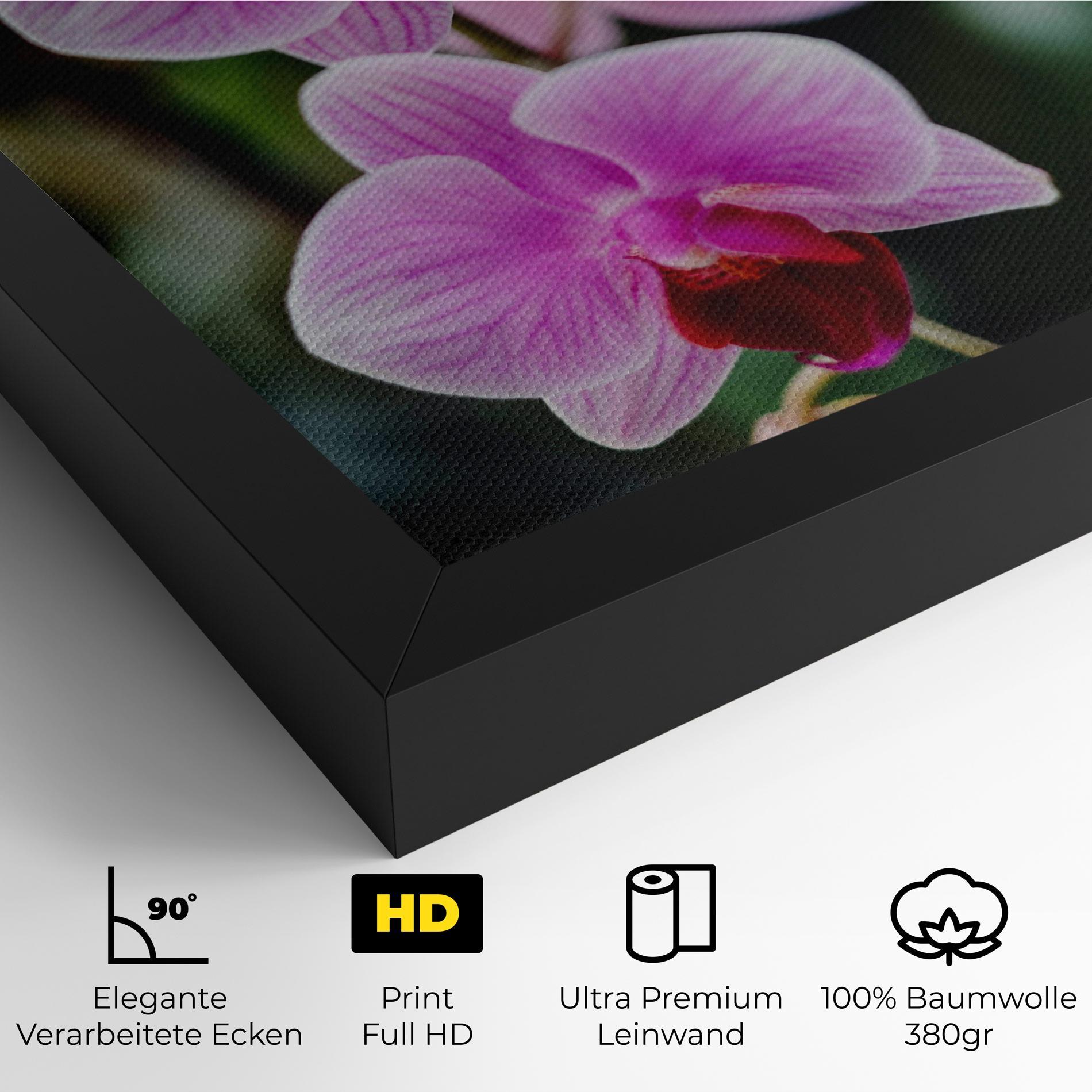Leinwandbild Garden Purple Orchids mockup 4