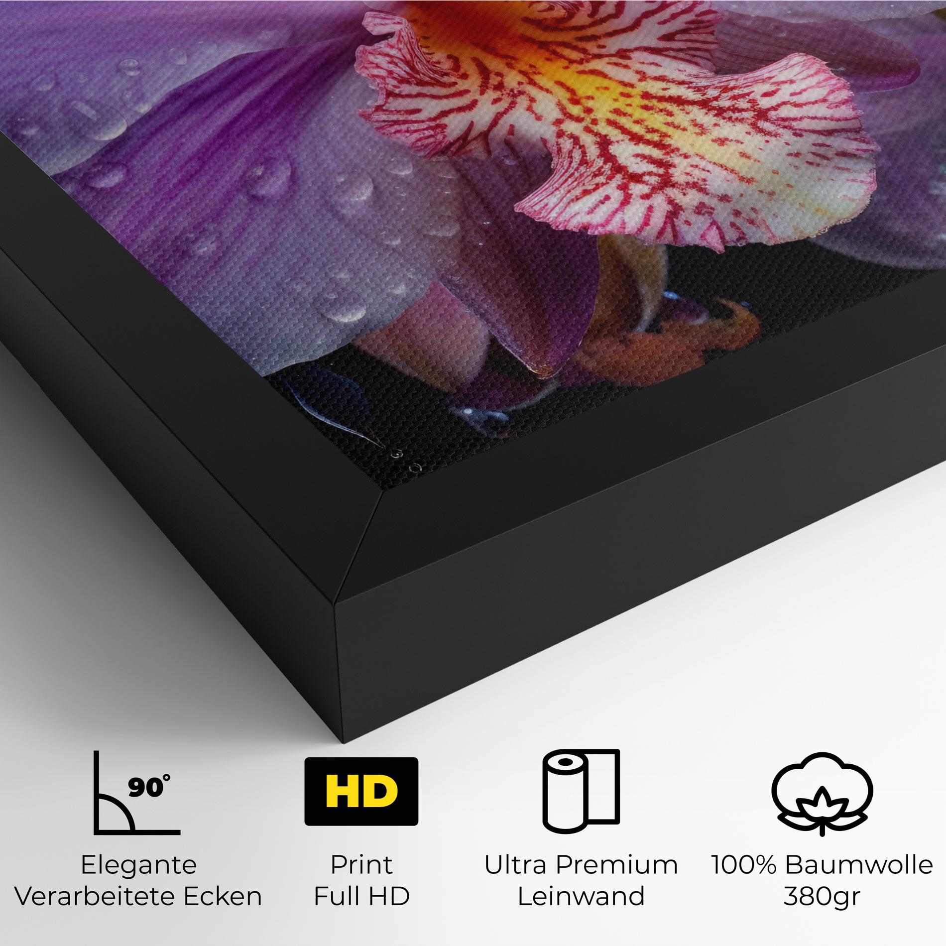 Leinwandbild Orchid In Rain mockup 4