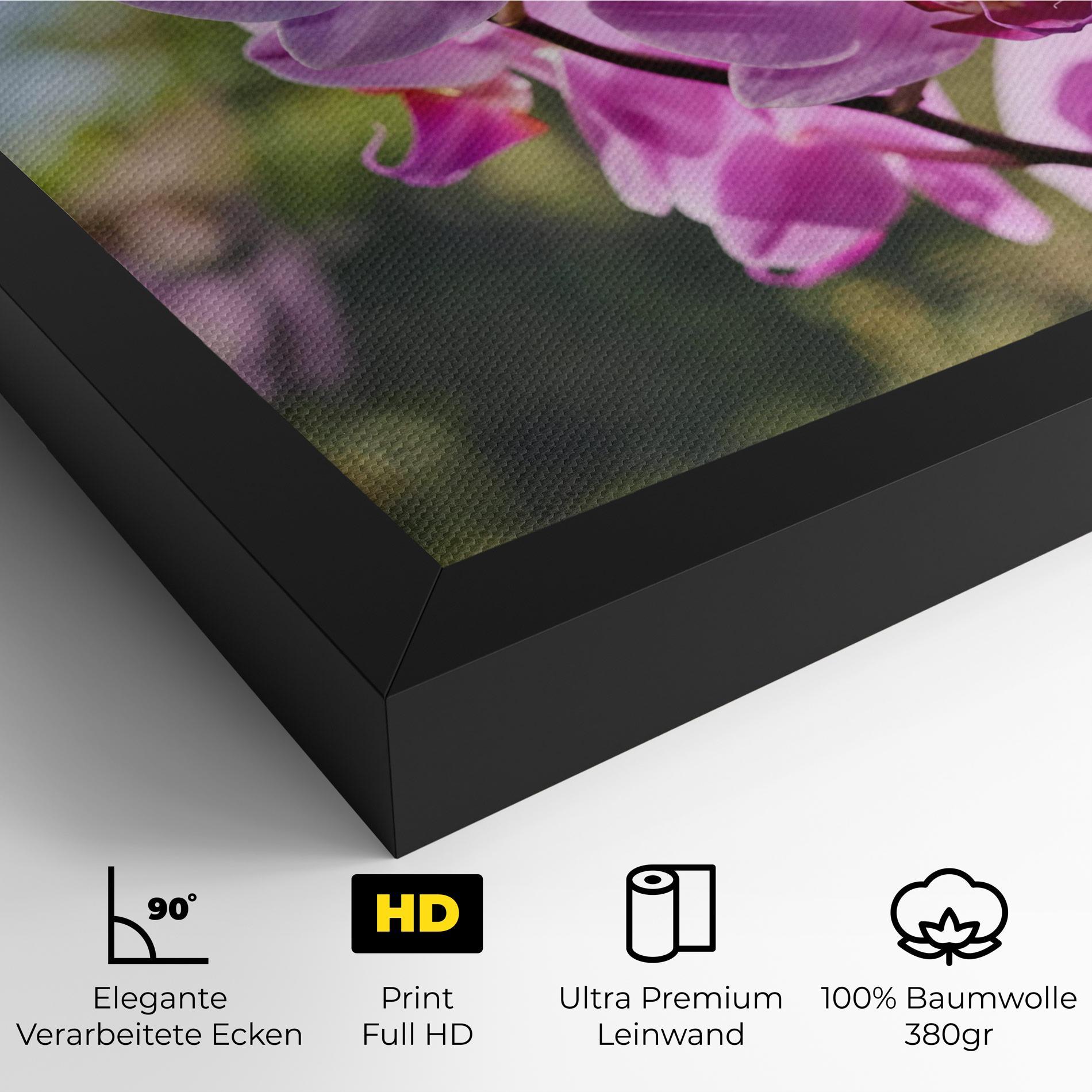 Leinwandbild Orchids In The Garden mockup 4
