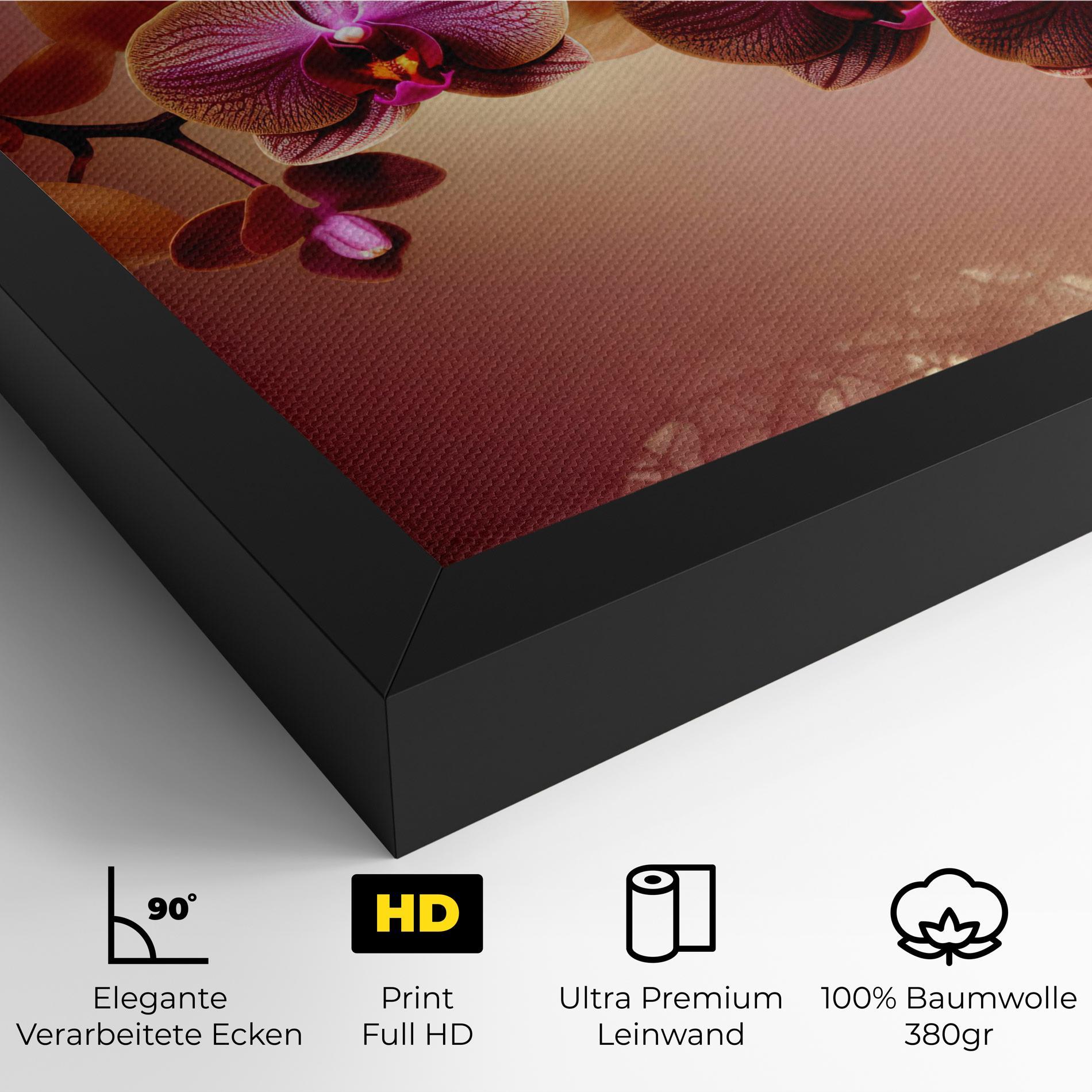 Leinwandbild Purple Cream Orchid mockup 4