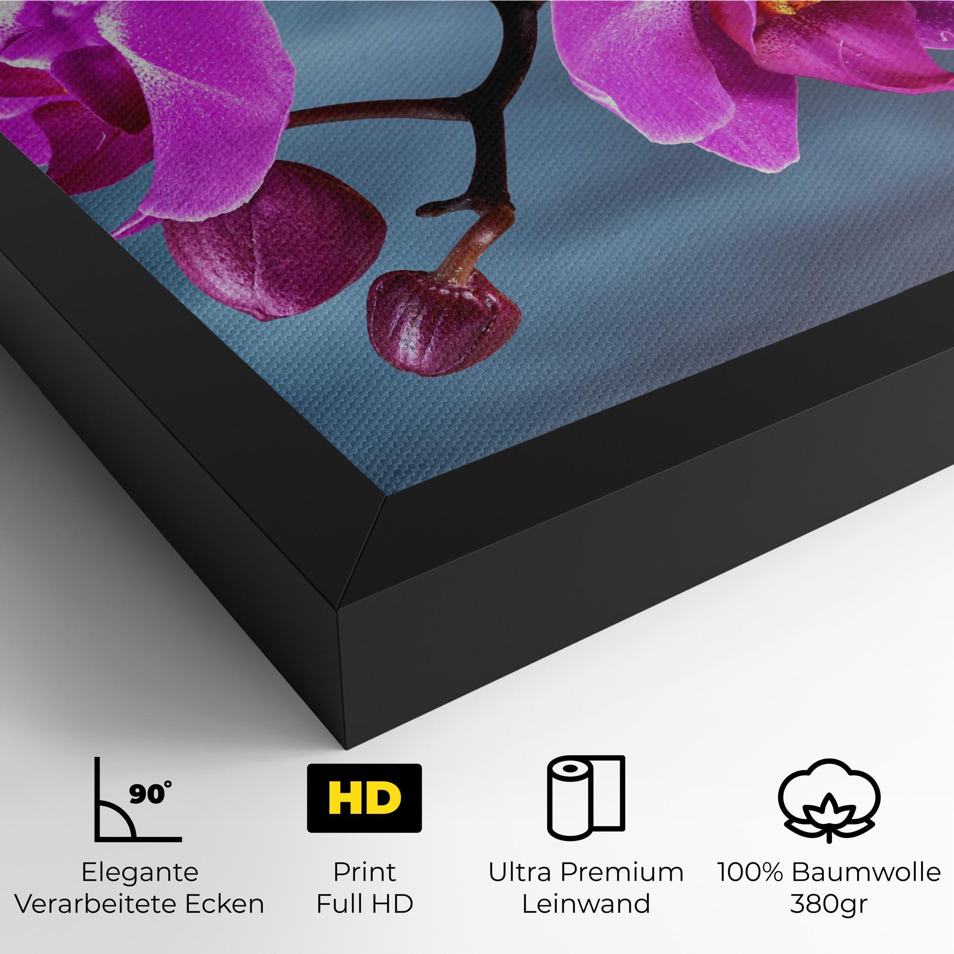 Leinwandbild Sky Purple Orchid mockup 4