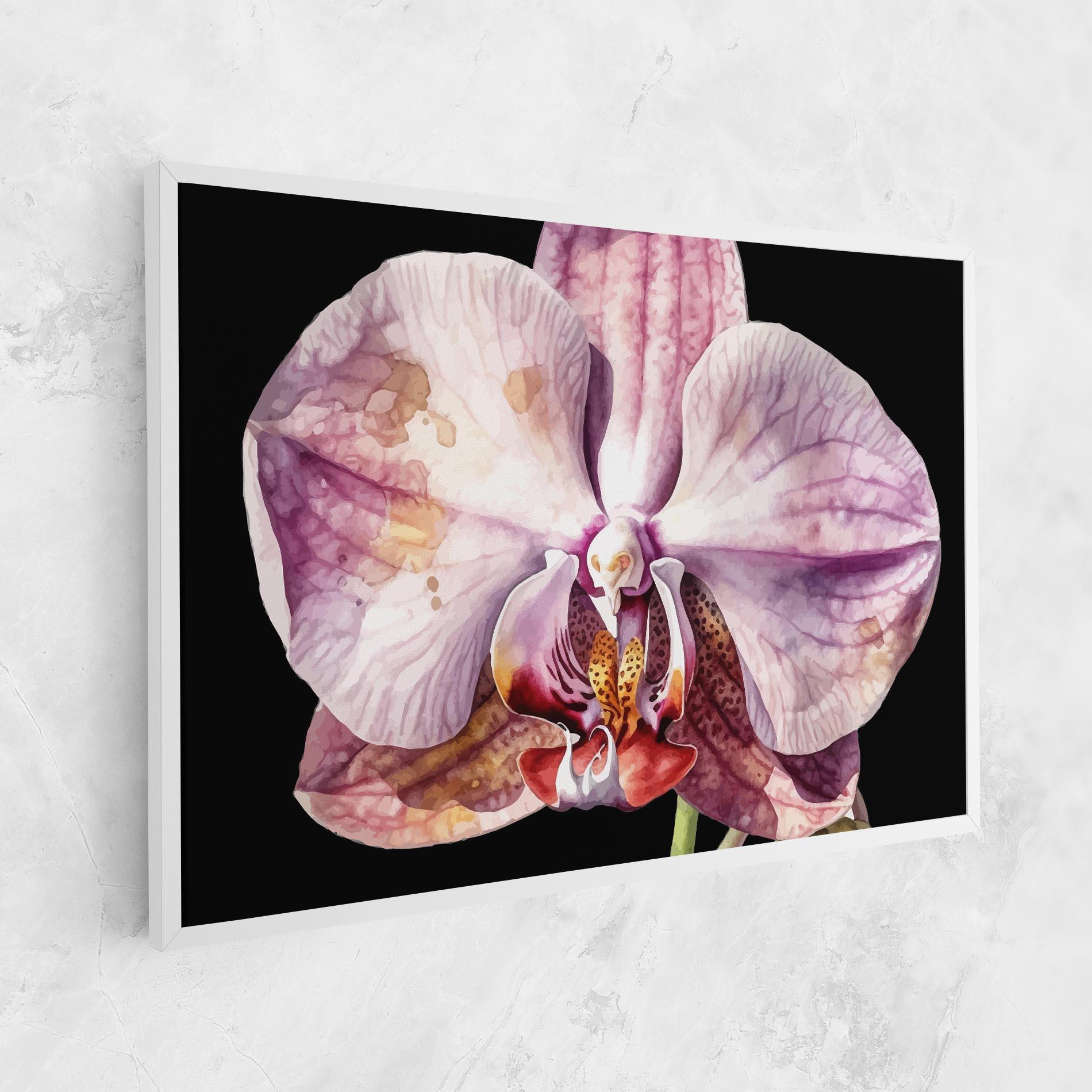 Leinwandbild Painted Orchid mockup 1