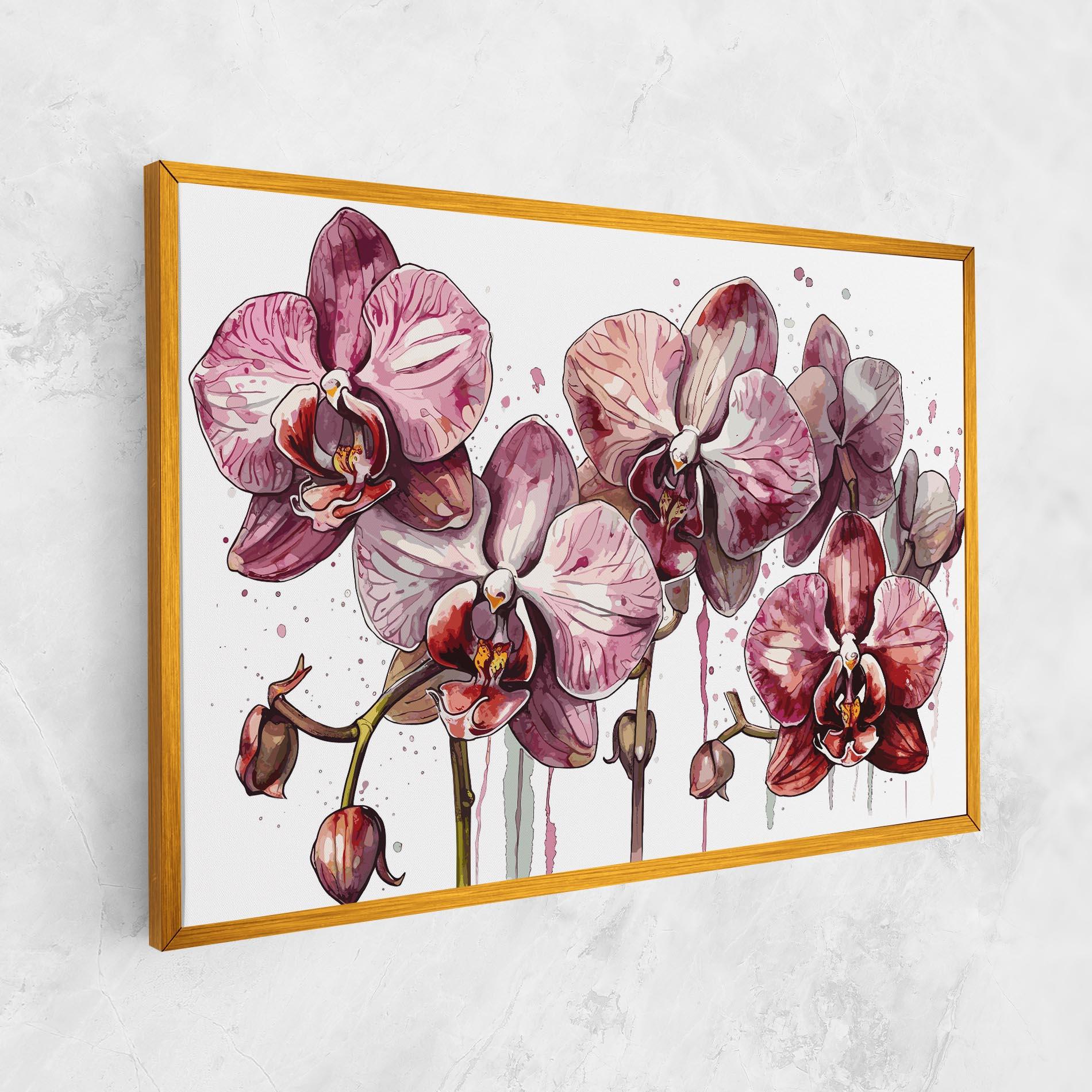 Leinwandbild Orchid Art mockup 1