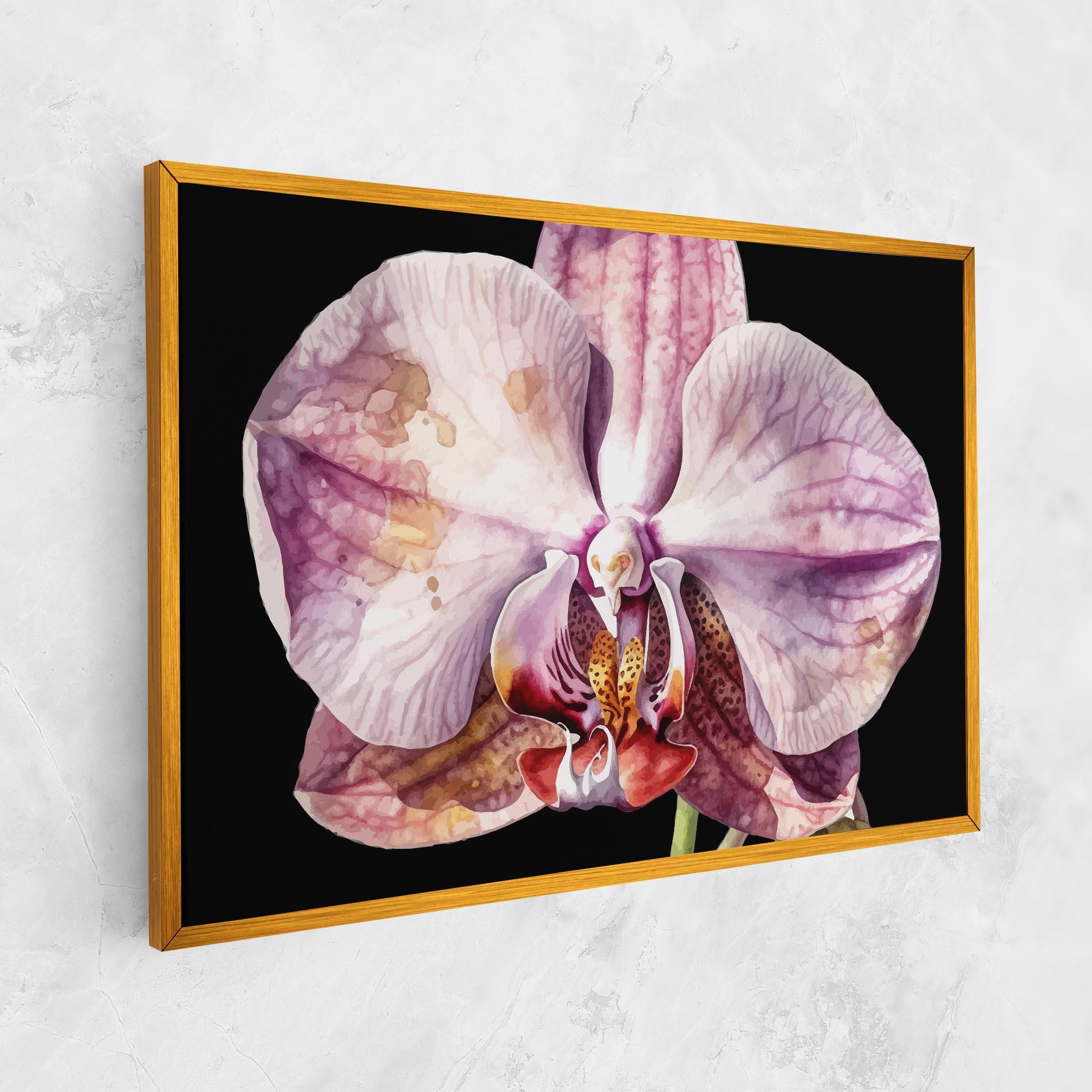 Leinwandbild Painted Orchid mockup 1