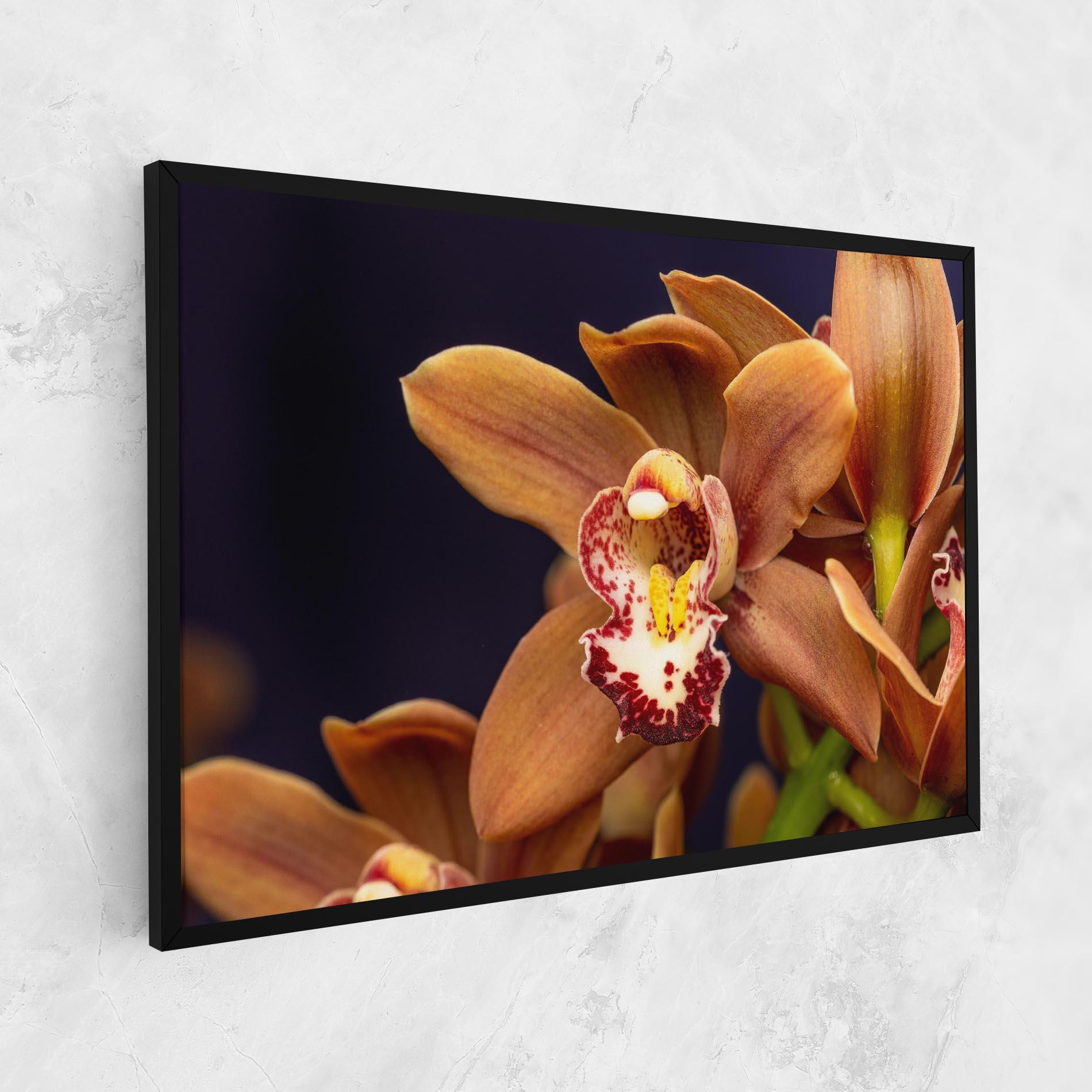 Leinwandbild Dirty Orange Orchid mockup 1