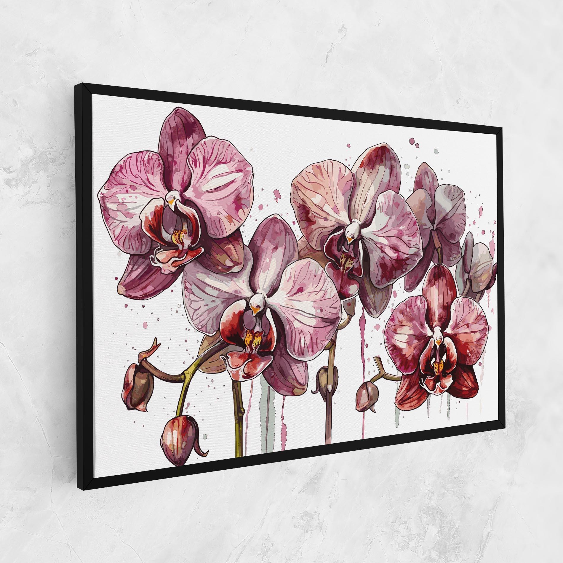Leinwandbild Orchid Art mockup 1